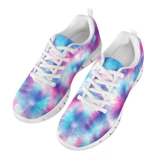 Tie Dye Blue Pink Women Sneakers Shoes