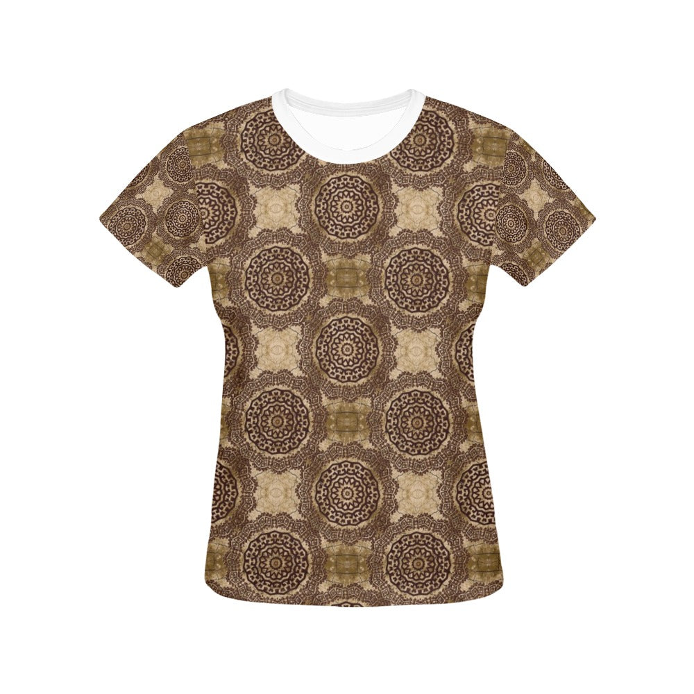 Ancient Greek Symbol Print Design LKS309 Women's  T-shirt