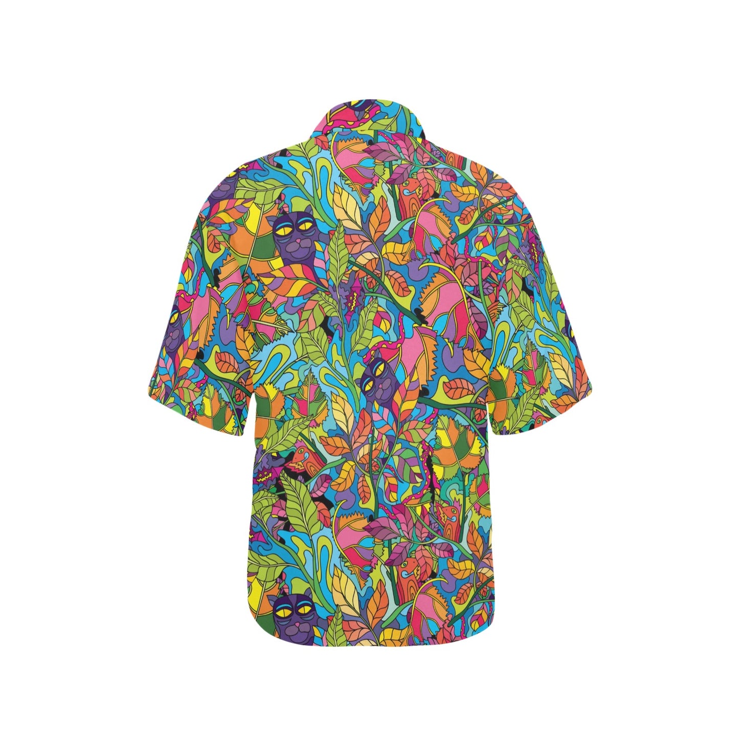 Trippy Print Design LKS301 Women's Hawaiian Shirt