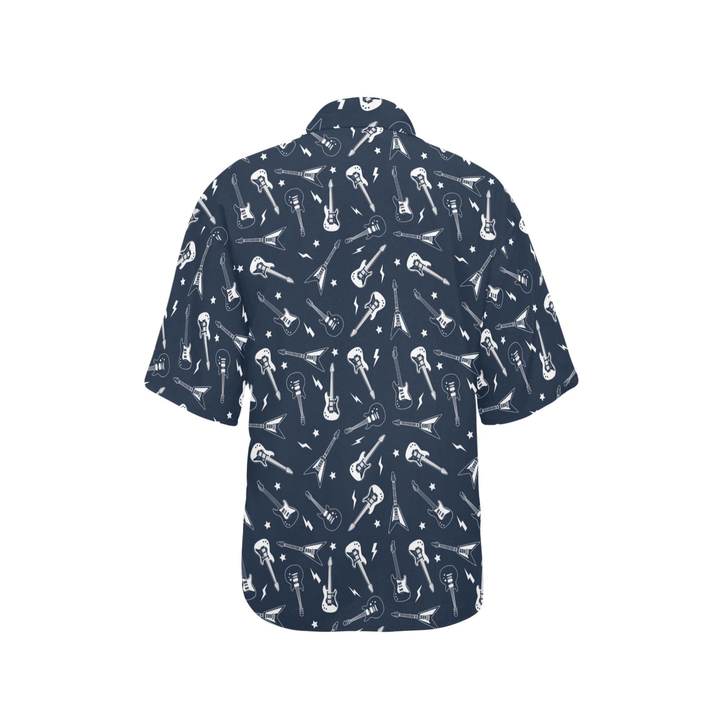 Electric Guitar Print Design LKS402 Women's Hawaiian Shirt
