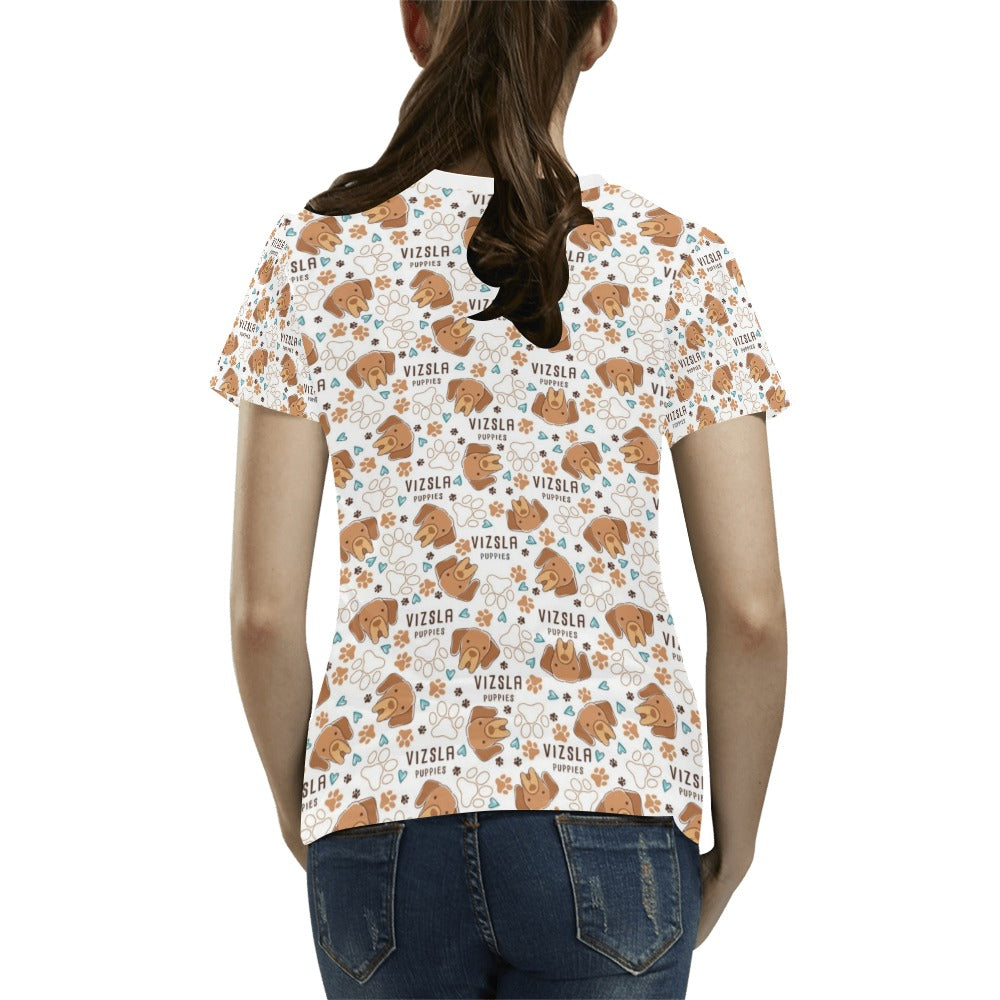 Vizslas Print Design LKS301 Women's T-shirt