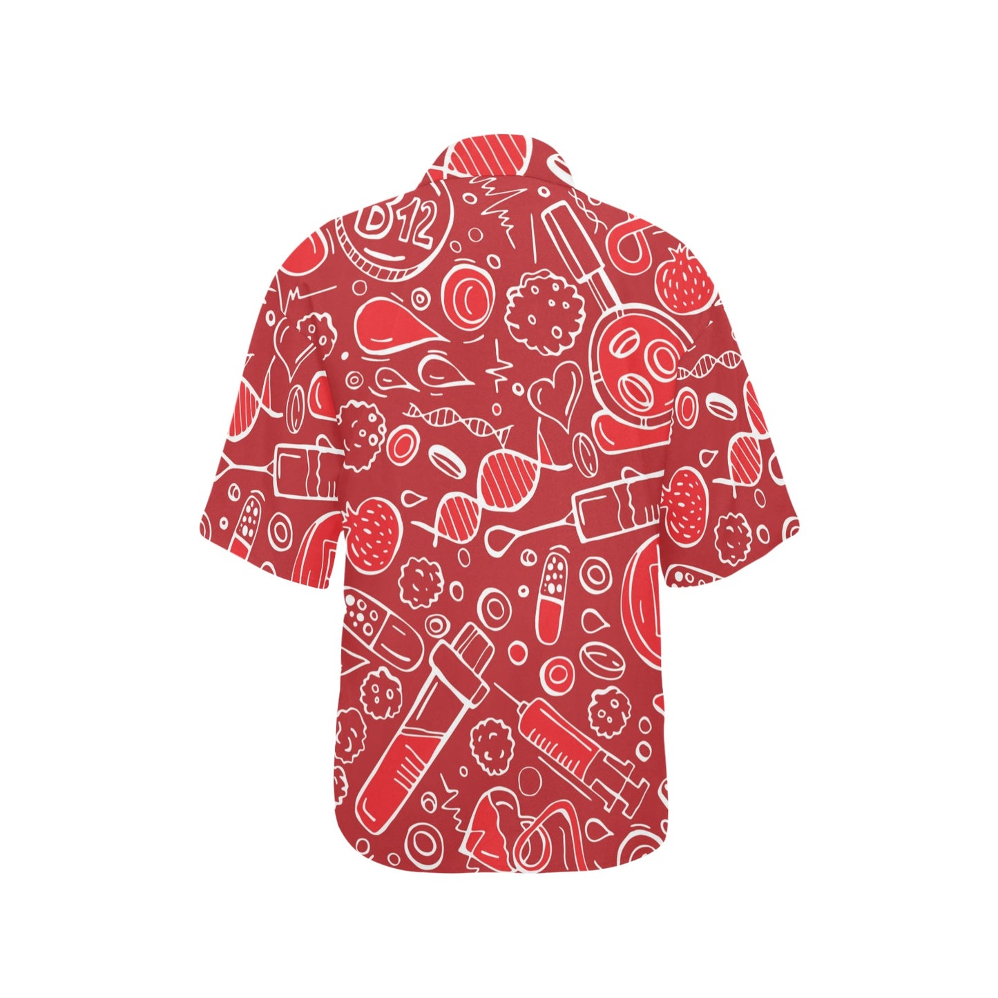 Phlebotomist Pattern Print Design A02 Women's Hawaiian Shirt