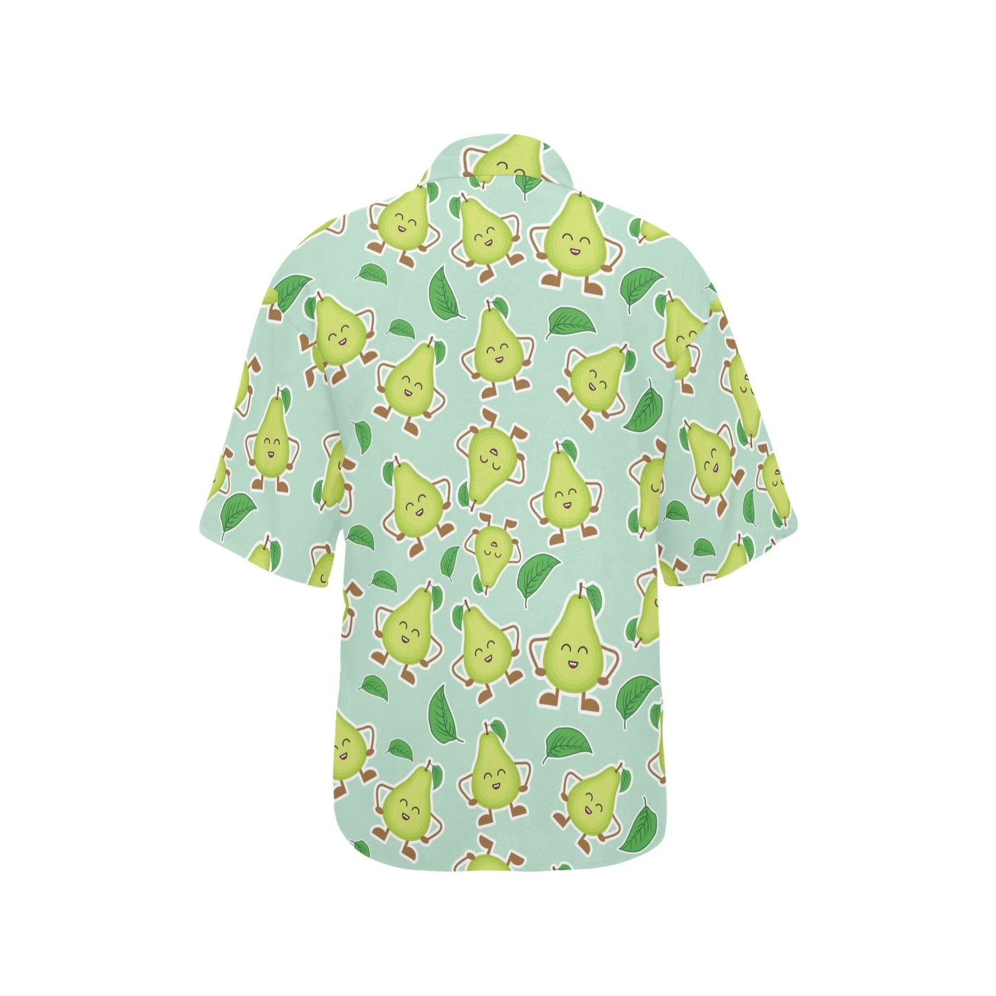 Avocado Pattern Print Design AC011 Women's Hawaiian Shirt