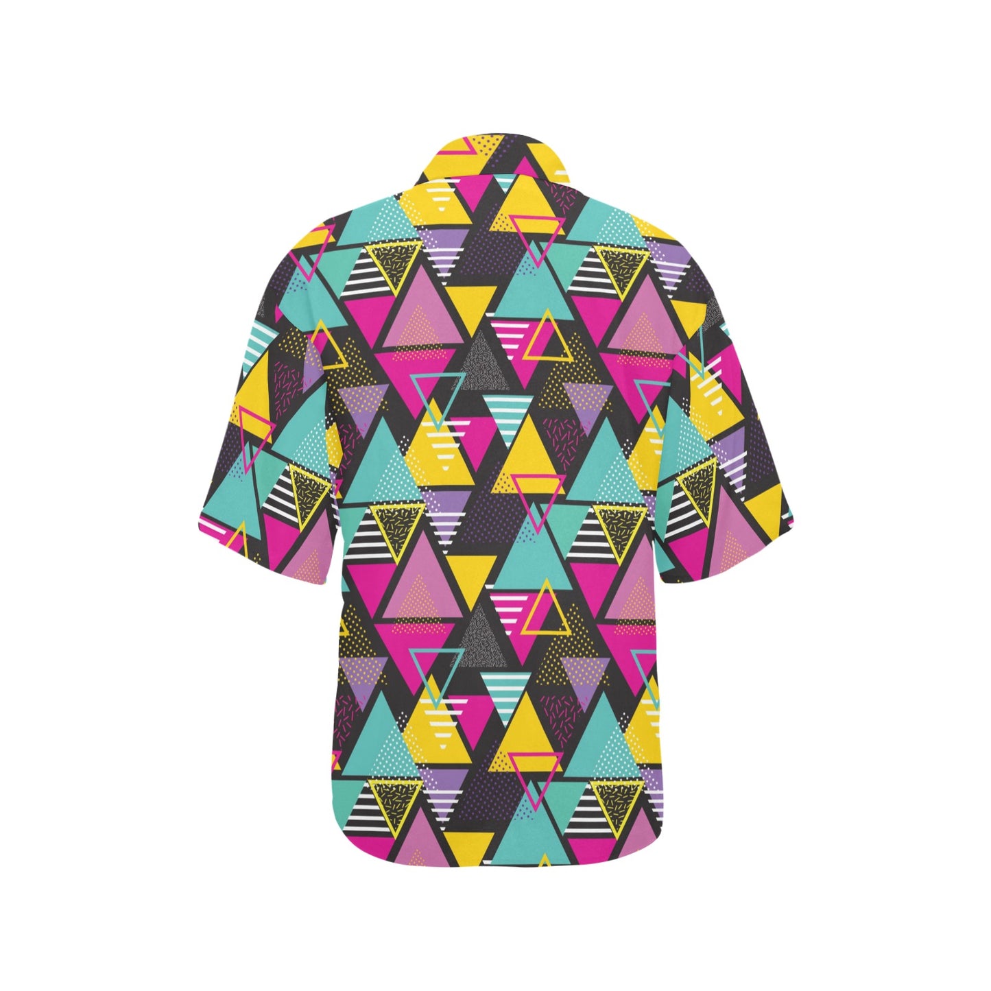Geometric Colorful Pattern Print Design 02 Women's Hawaiian Shirt