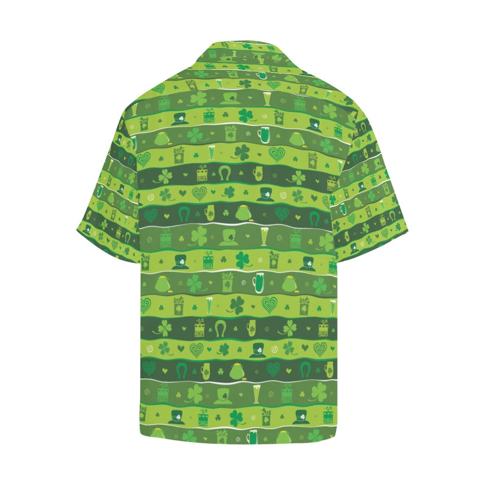 Shamrock Print Design LKS303 Men's Hawaiian Shirt