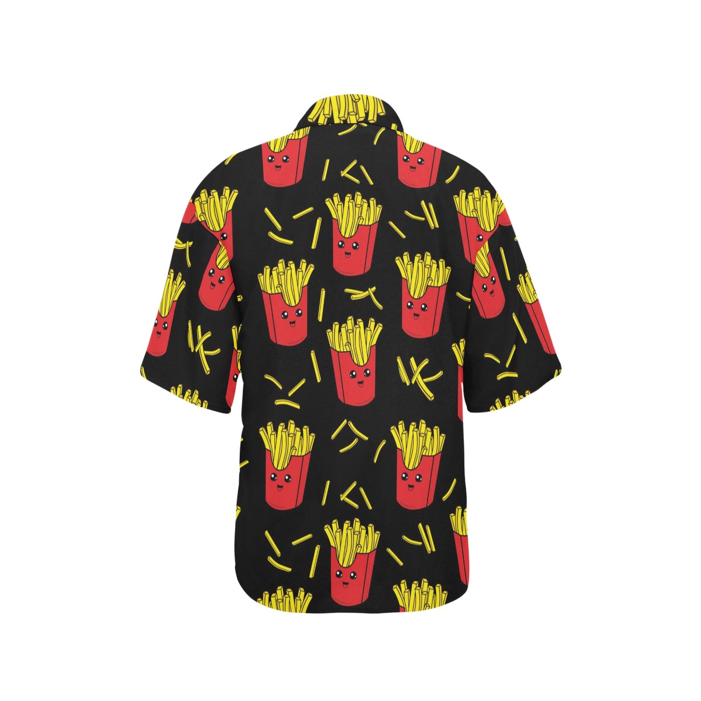 French Fried Pattern Print Design 03 Women's Hawaiian Shirt