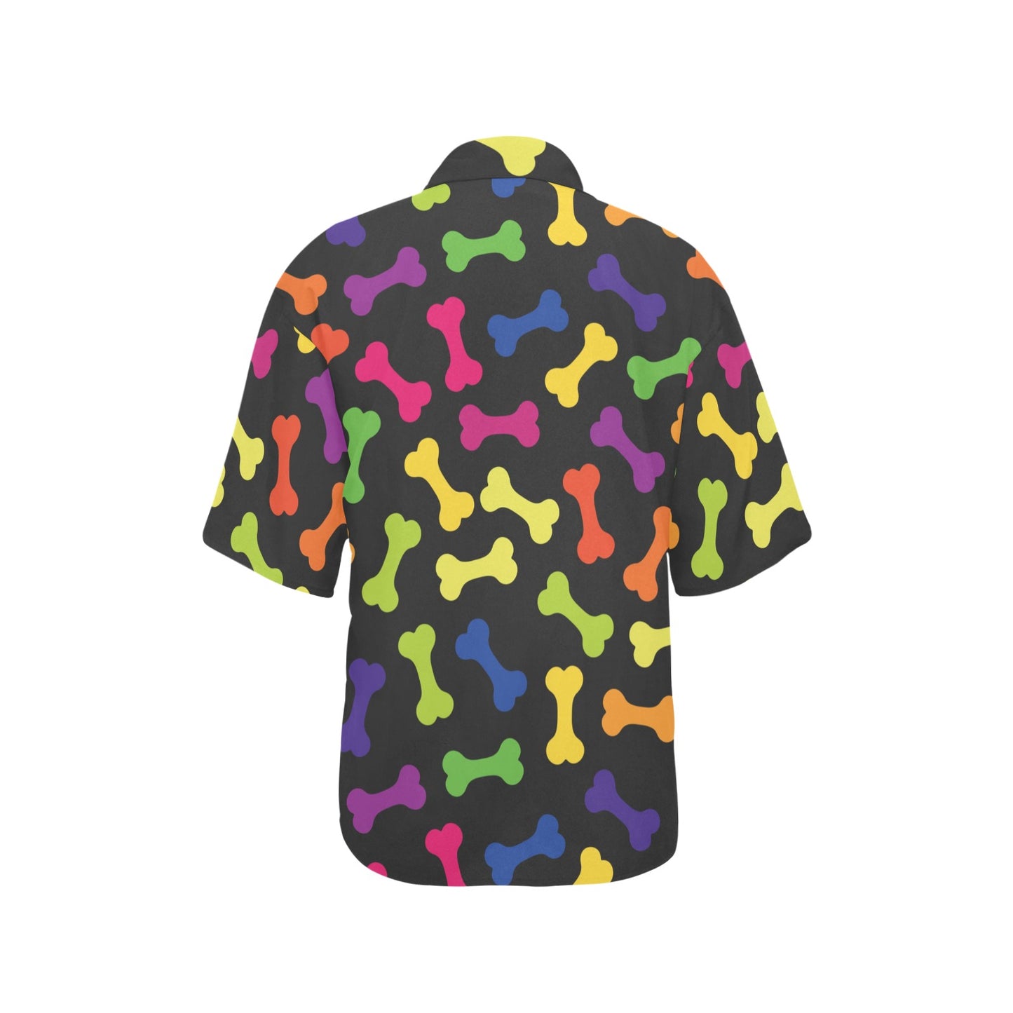 Dog Bone Neon Color Pattern Print Design 02 Women's Hawaiian Shirt