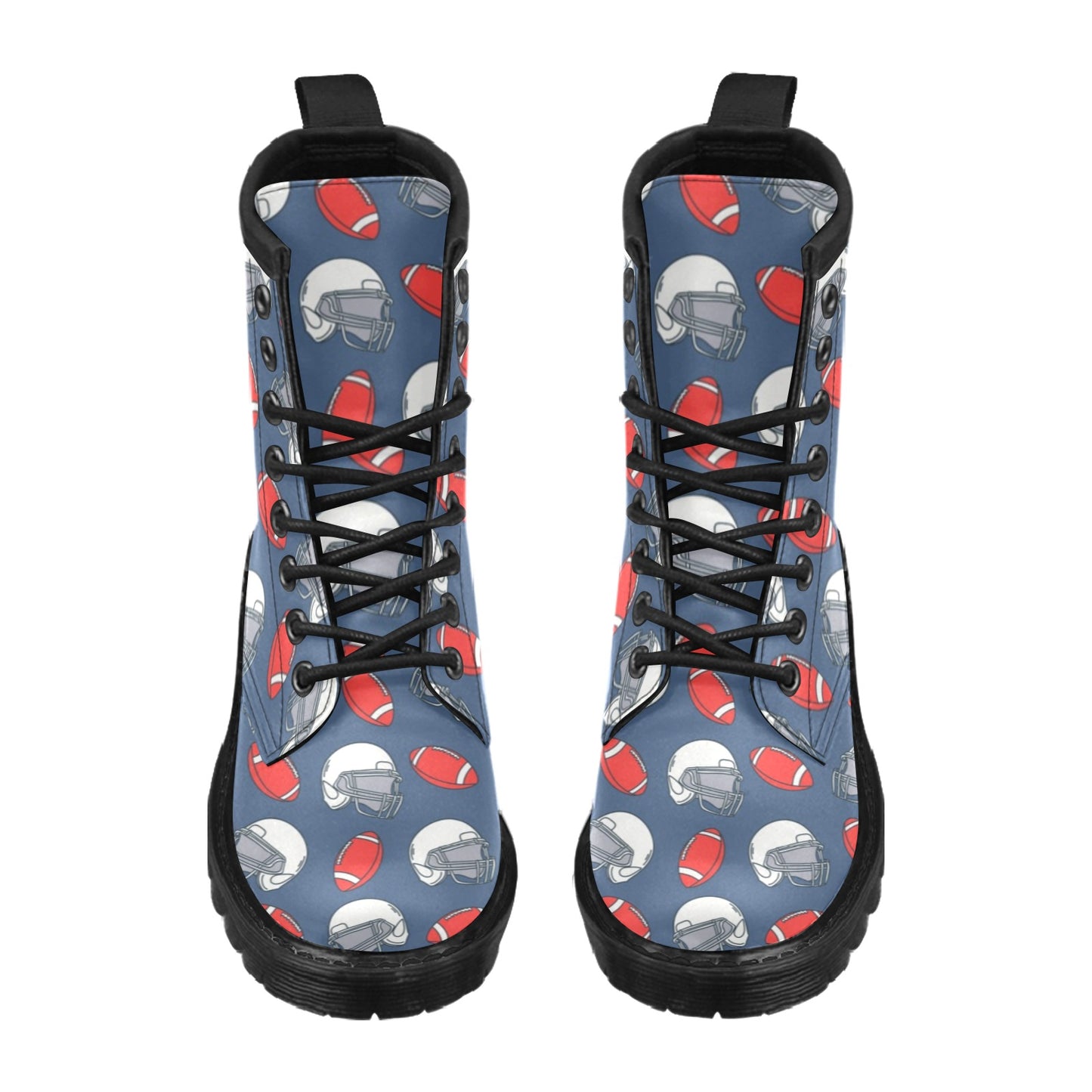 American Football Helmet Design Pattern Women's Boots