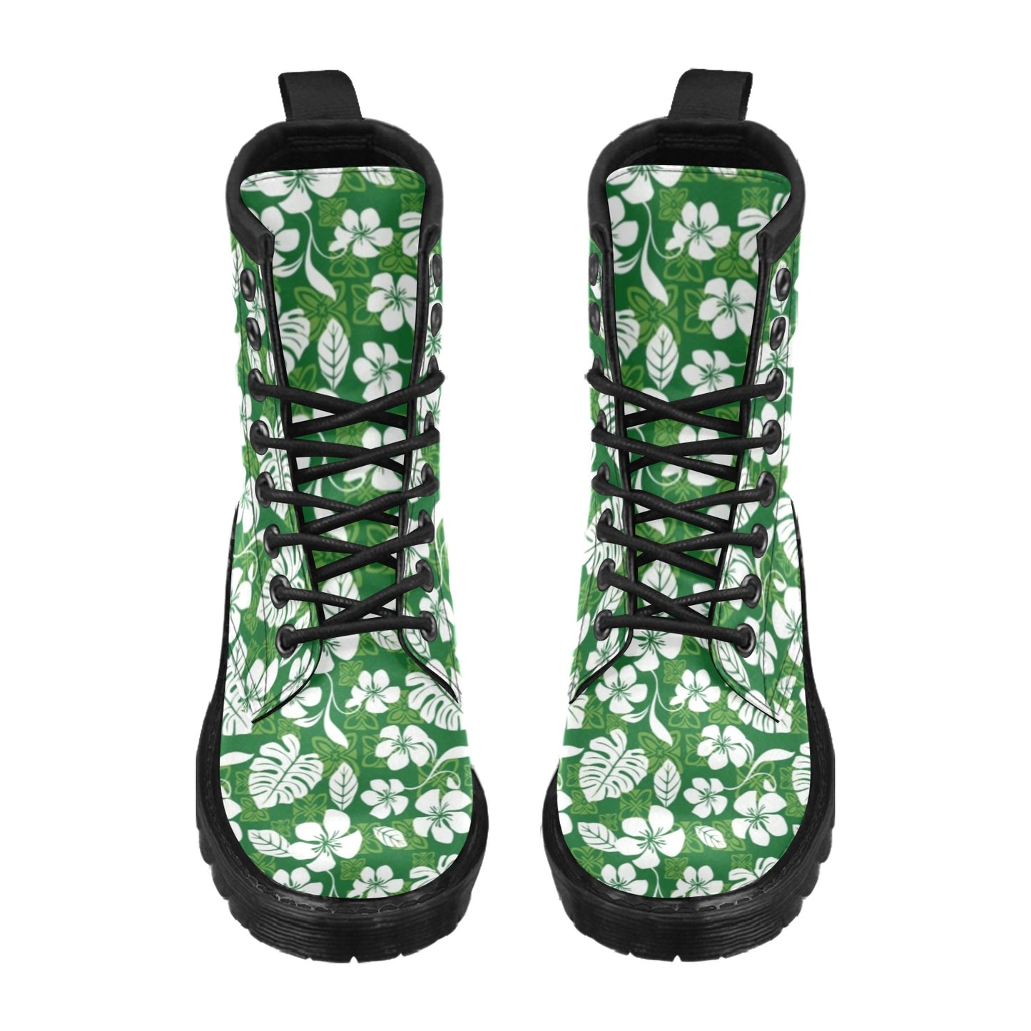 Hawaiian Themed Pattern Print Design H016 Women's Boots