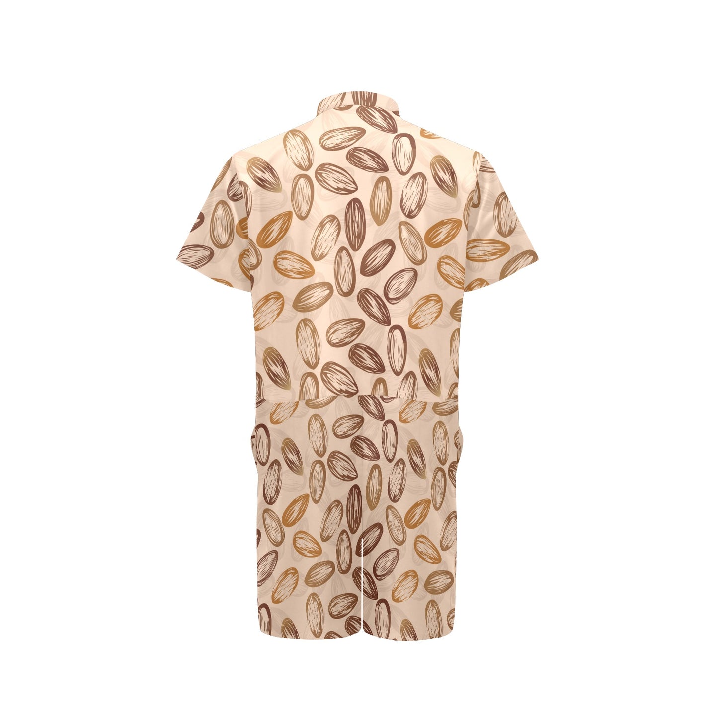 Almond Pattern Print Design 02 Men's Romper