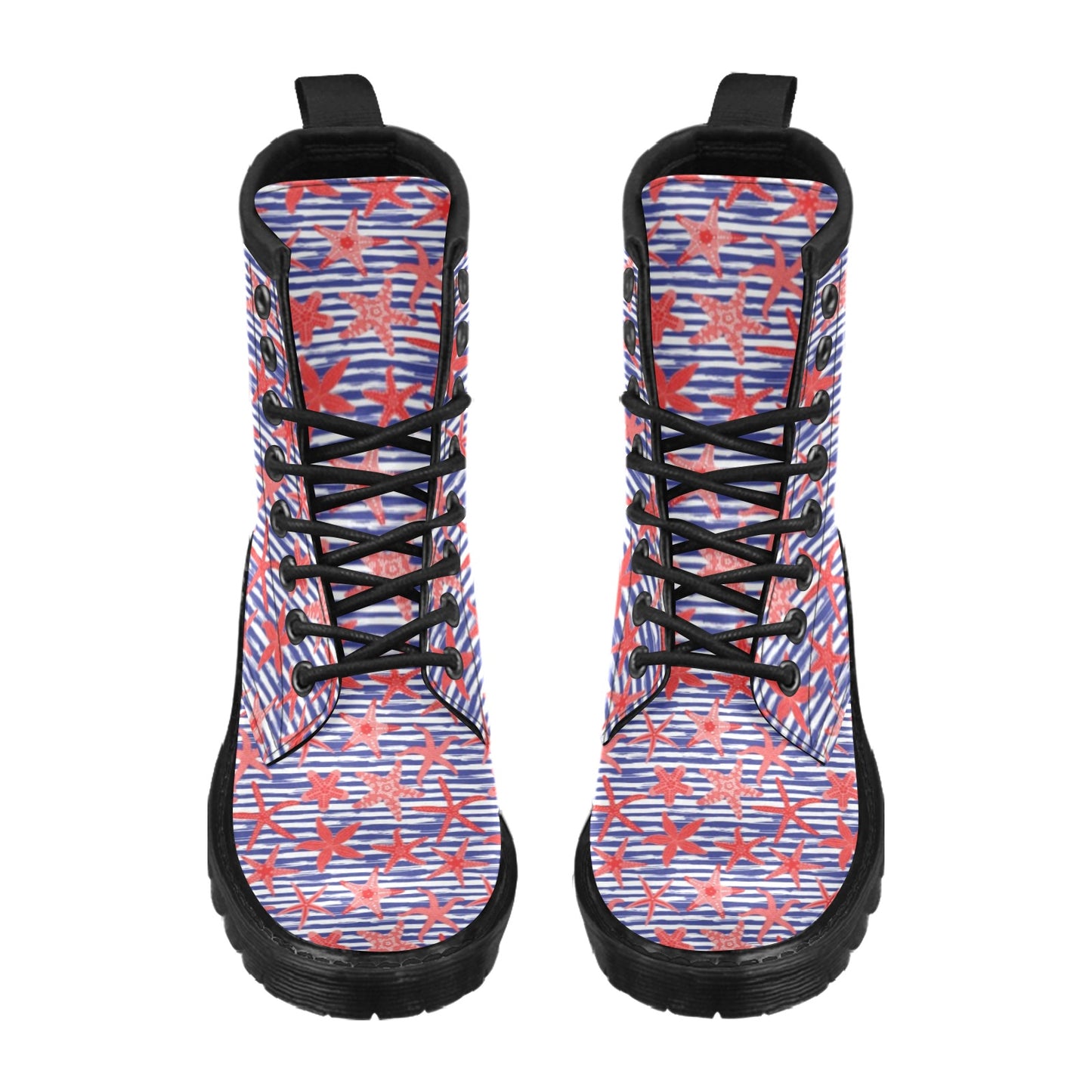 Starfish Print Design LKS401 Women's Boots