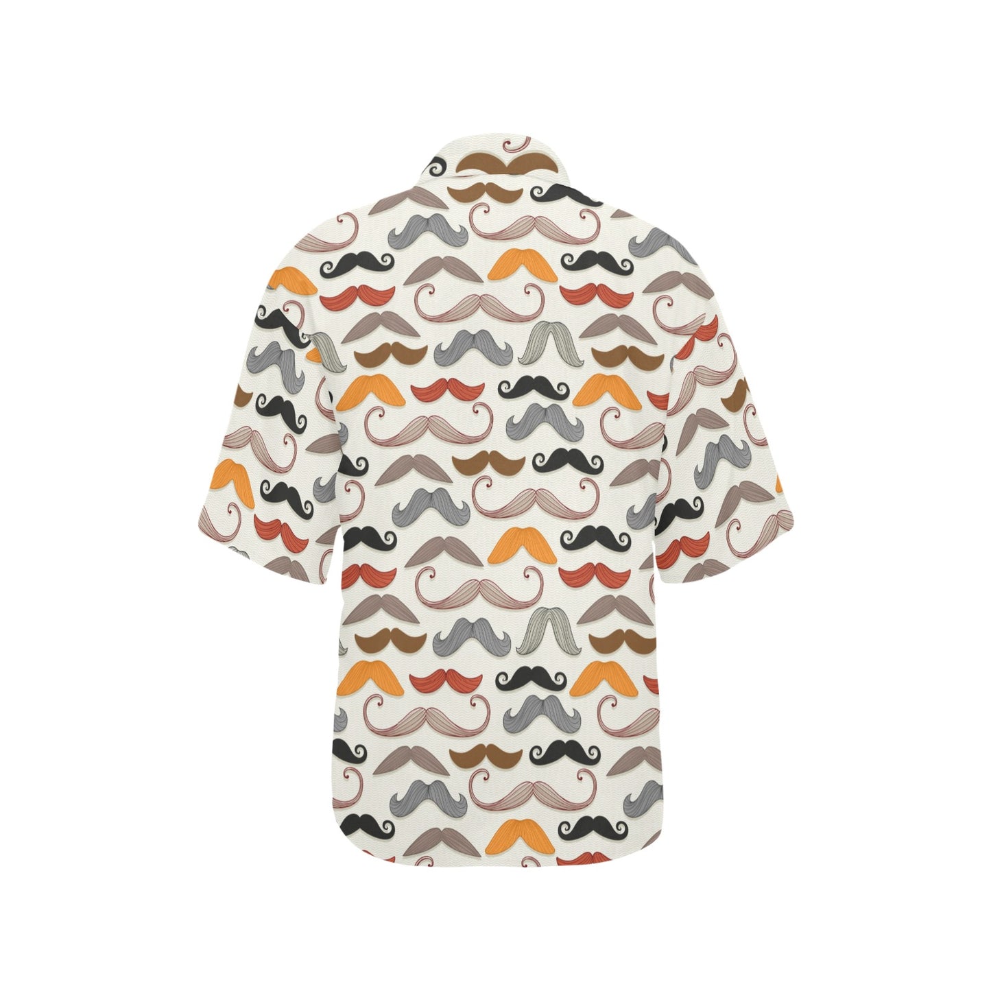 Mustache Pattern Print Design A02 Women's Hawaiian Shirt