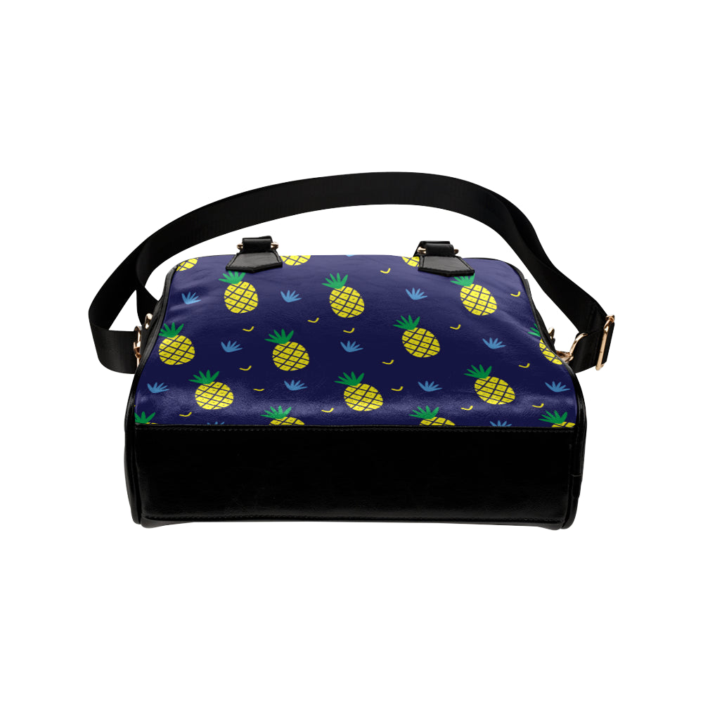 Pineapple Pattern Print Design A01 Shoulder Handbag