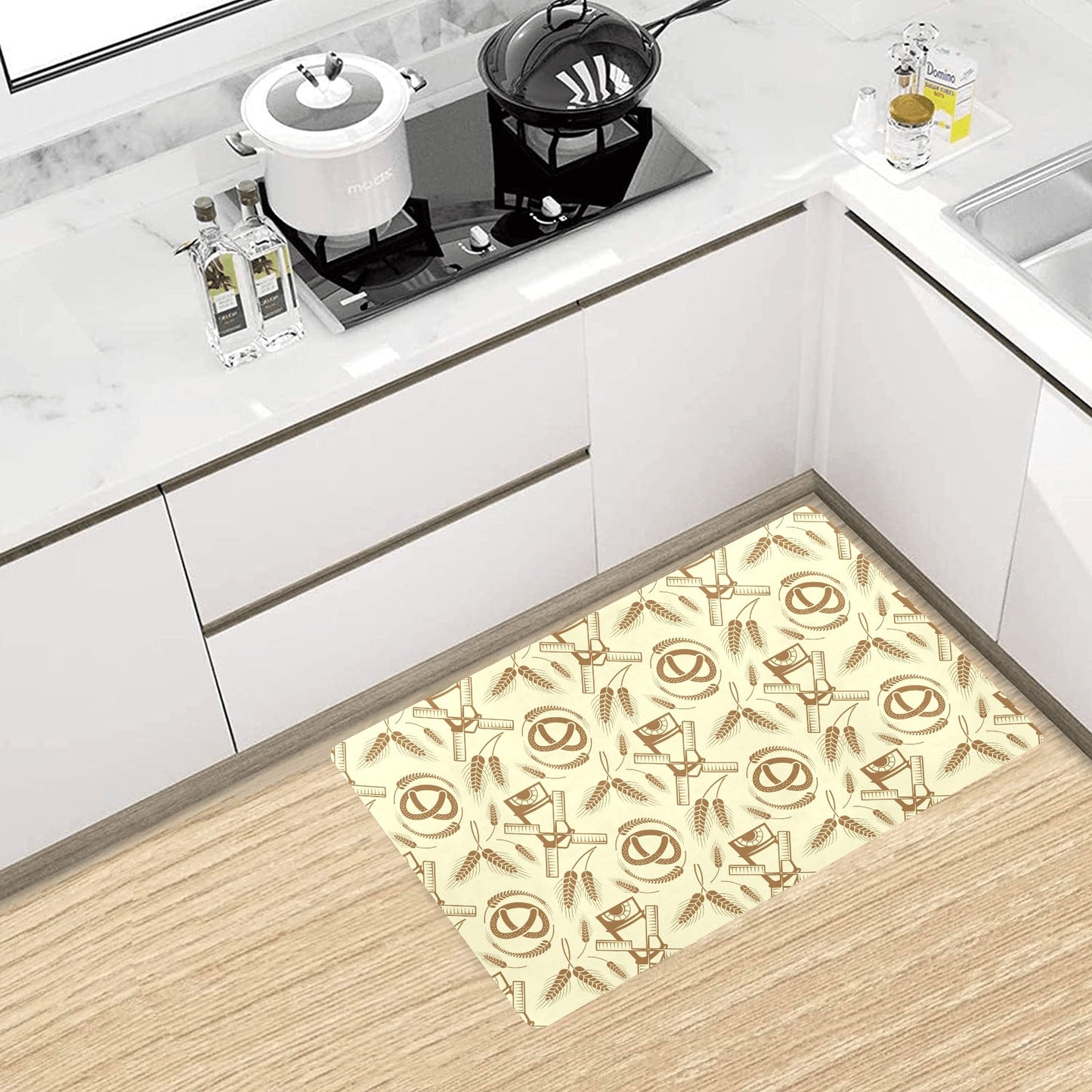 Agricultural Windmills Print Design 03 Kitchen Mat