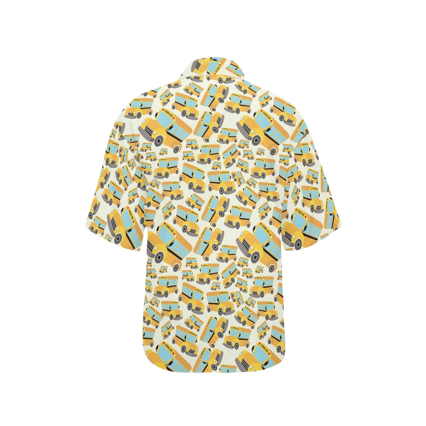 School Bus Print Design LKS301 Women's Hawaiian Shirt