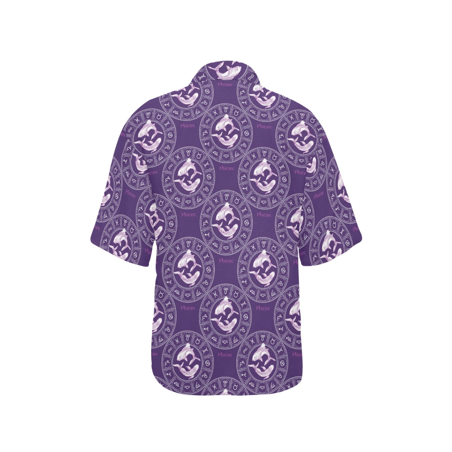 Pisces Pattern Print Design A02 Women's Hawaiian Shirt