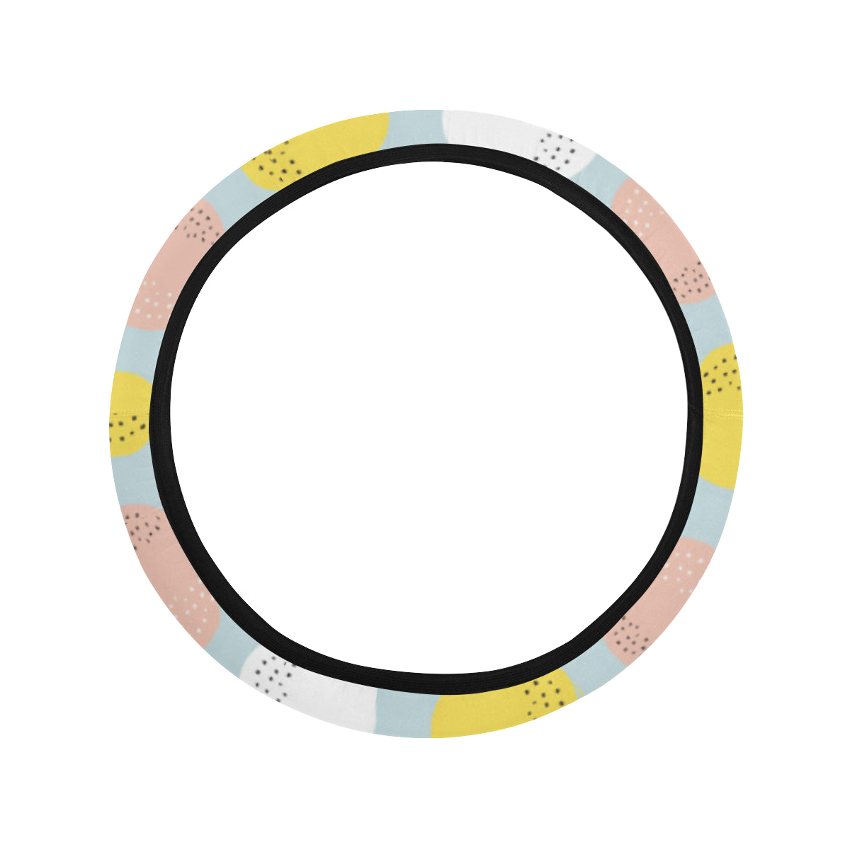 Citrus Pattern Print Design 03 Steering Wheel Cover with Elastic Edge