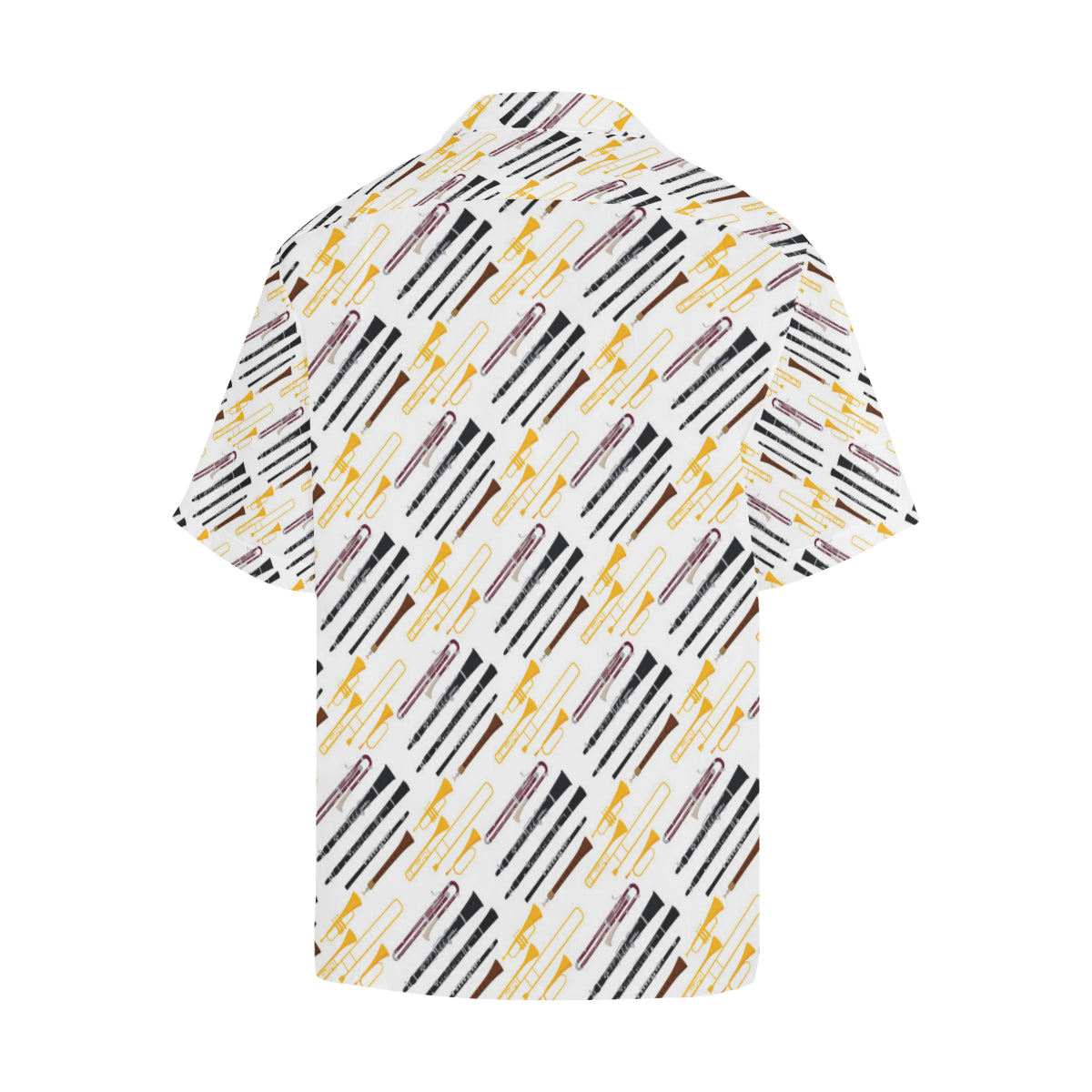 Clarinet Pattern Print Design 01 Men's Hawaiian Shirt