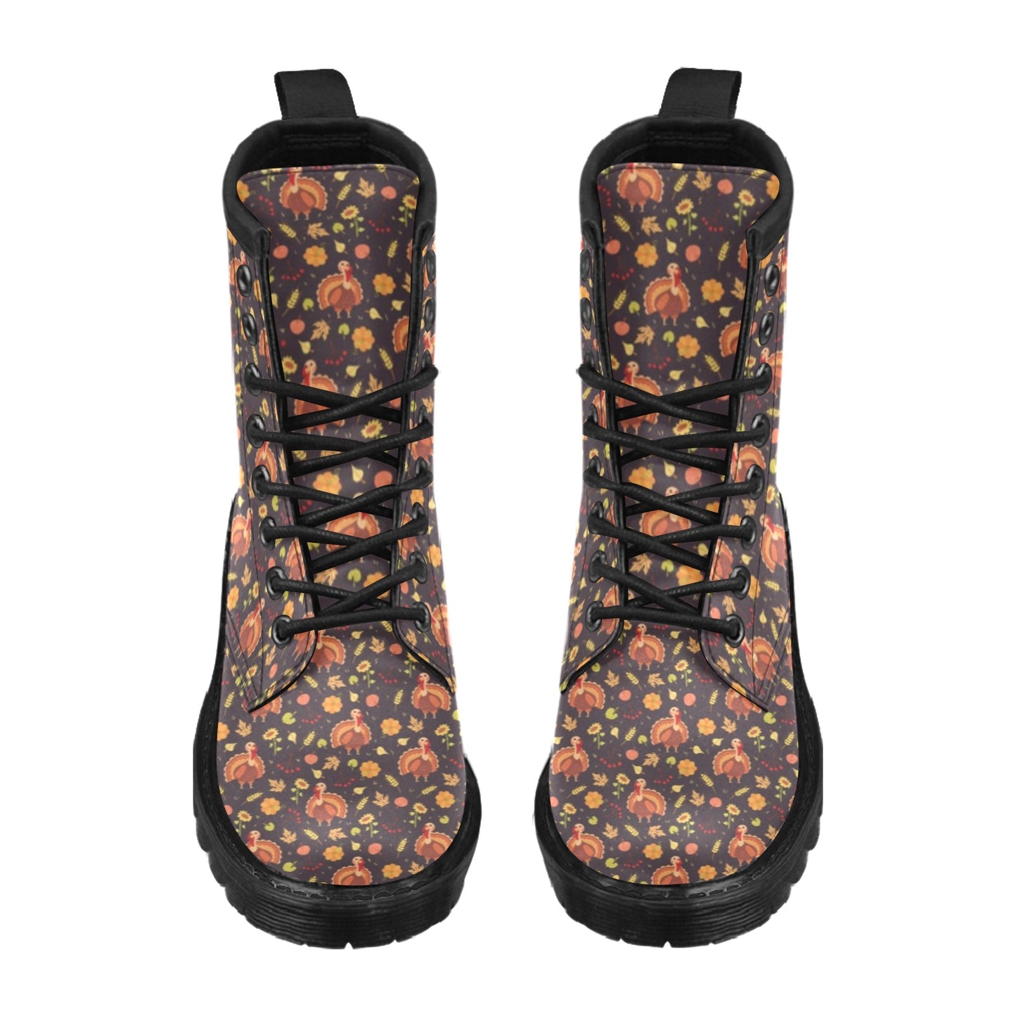 Thanksgiving Print Design LKS305 Women's Boots