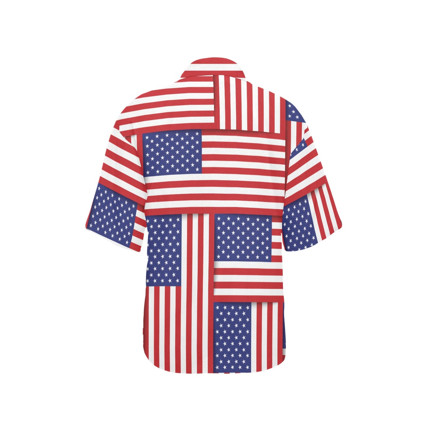 Patriotic US Flag Pattern Print Design A01 Women's Hawaiian Shirt