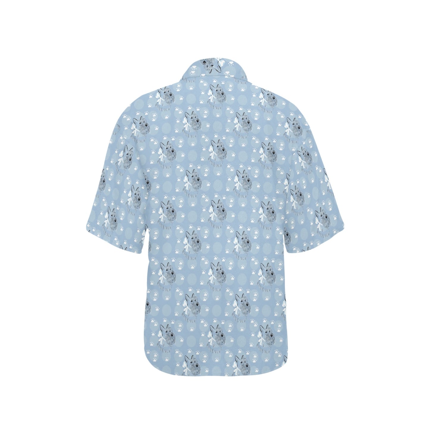 Scottish Terriers Print Design LKS308 Women's Hawaiian Shirt