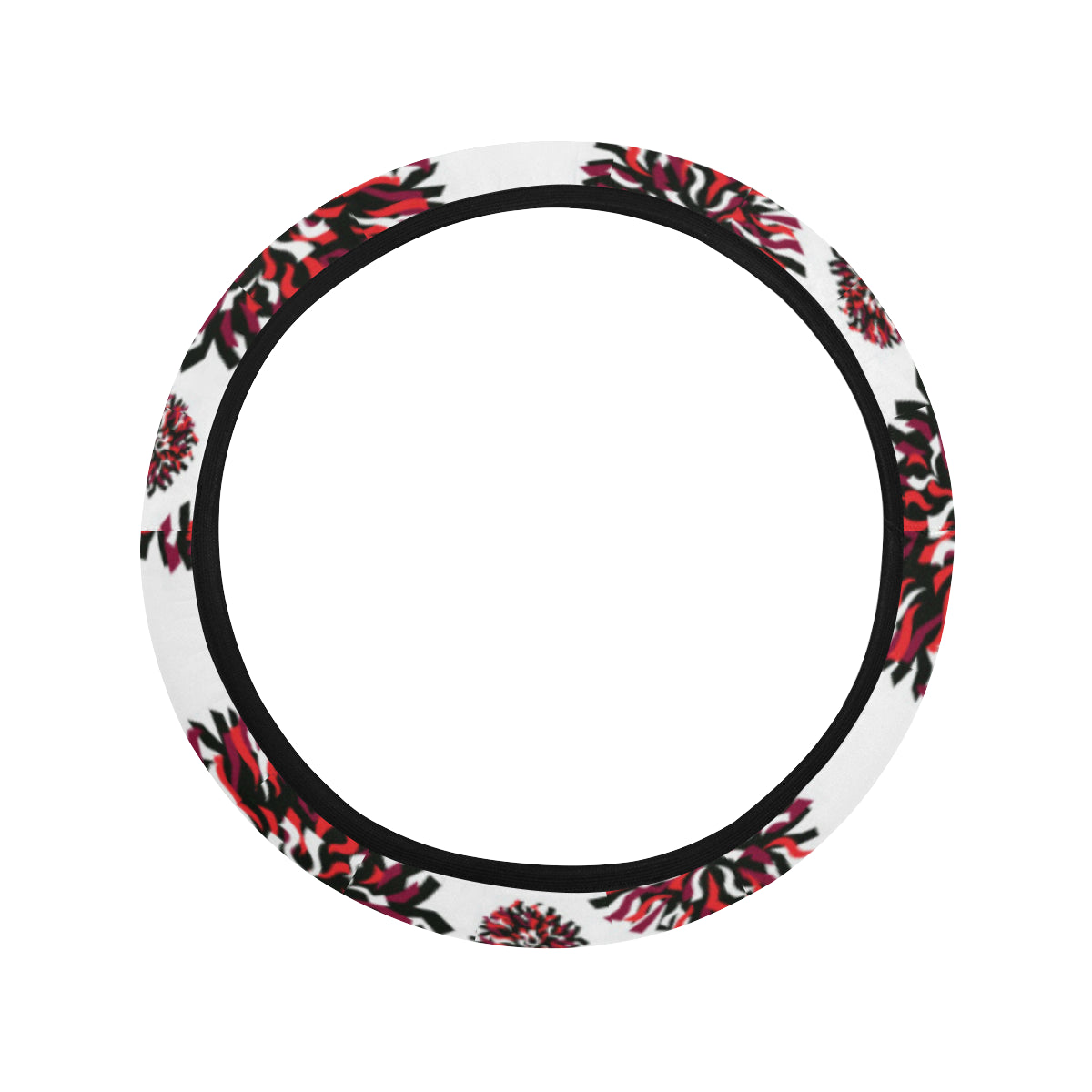 Cheerleader Pattern Print Design 01 Steering Wheel Cover with Elastic Edge