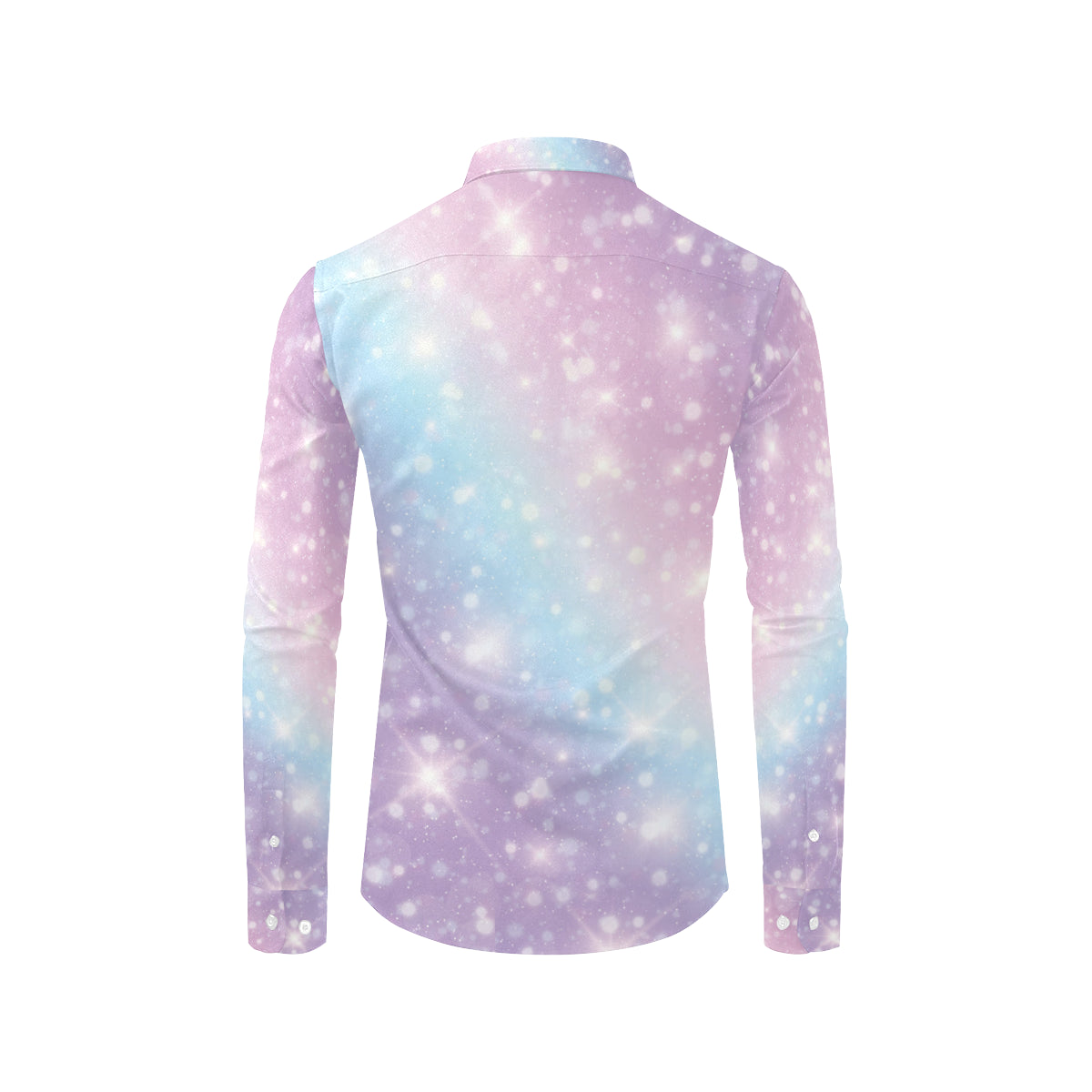 Cosmic Pastel Pattern Print Design 02 Men's Long Sleeve Shirt
