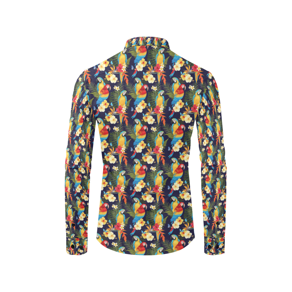 Parrot Themed Design Men's Long Sleeve Shirt