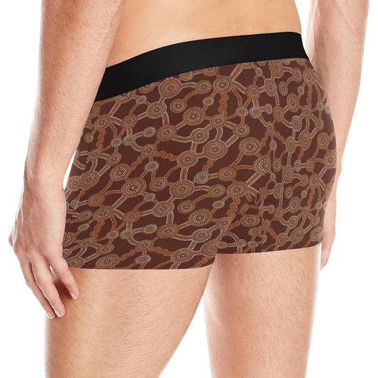 Aboriginal Pattern Print Design 03 Men's Boxer Briefs