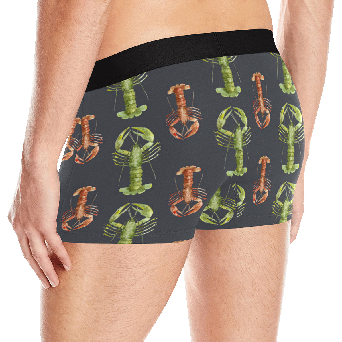 Lobster Pattern Print Design 01 Men's Boxer Briefs