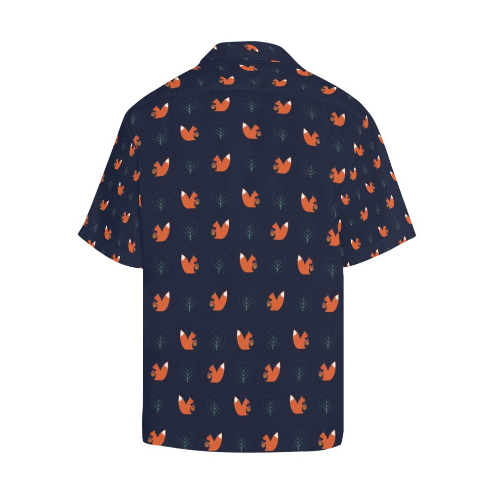 Squirrel Print Design LKS303 Men's Hawaiian Shirt