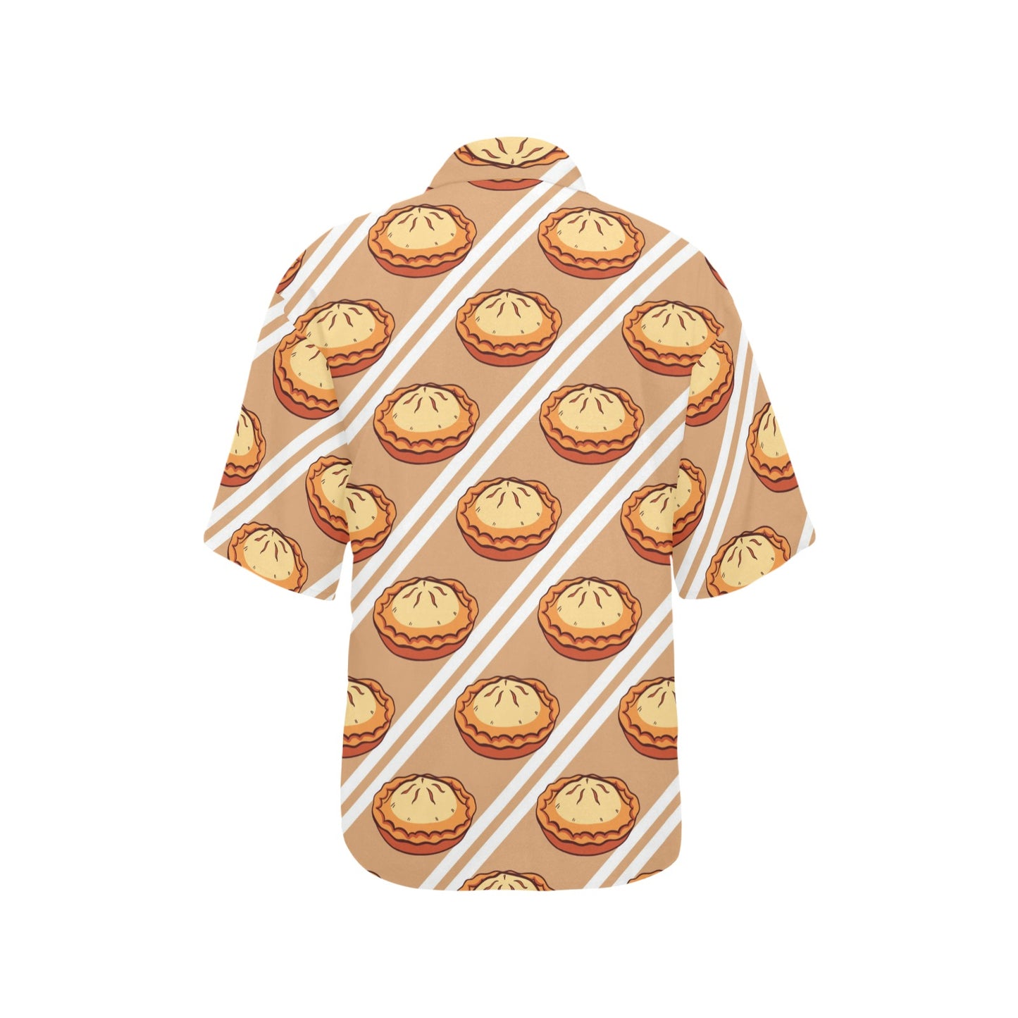 Pie Pattern Print Design A02 Women's Hawaiian Shirt