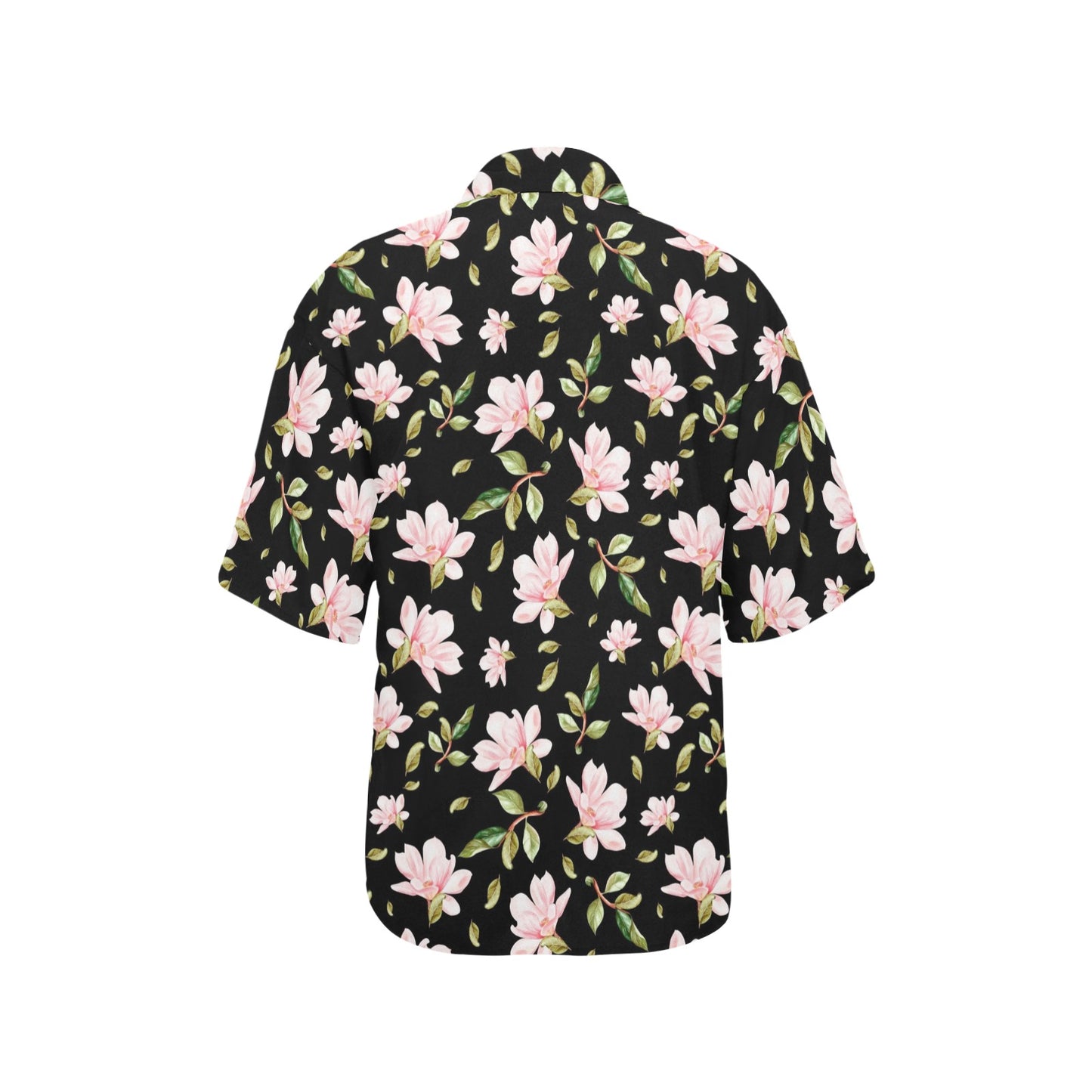 Magnolia Pattern Print Design MAG01 Women's Hawaiian Shirt