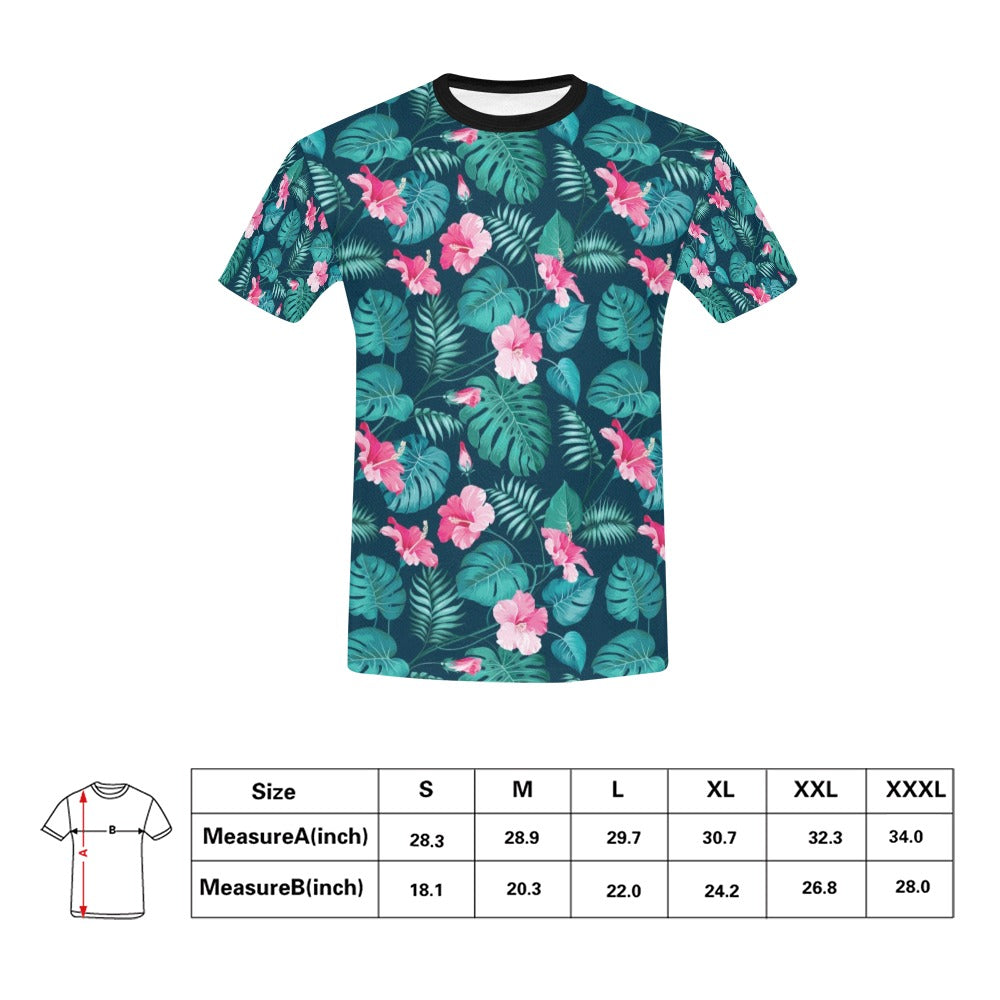 Summer Floral Print Design LKS301 Men's All Over Print T-shirt