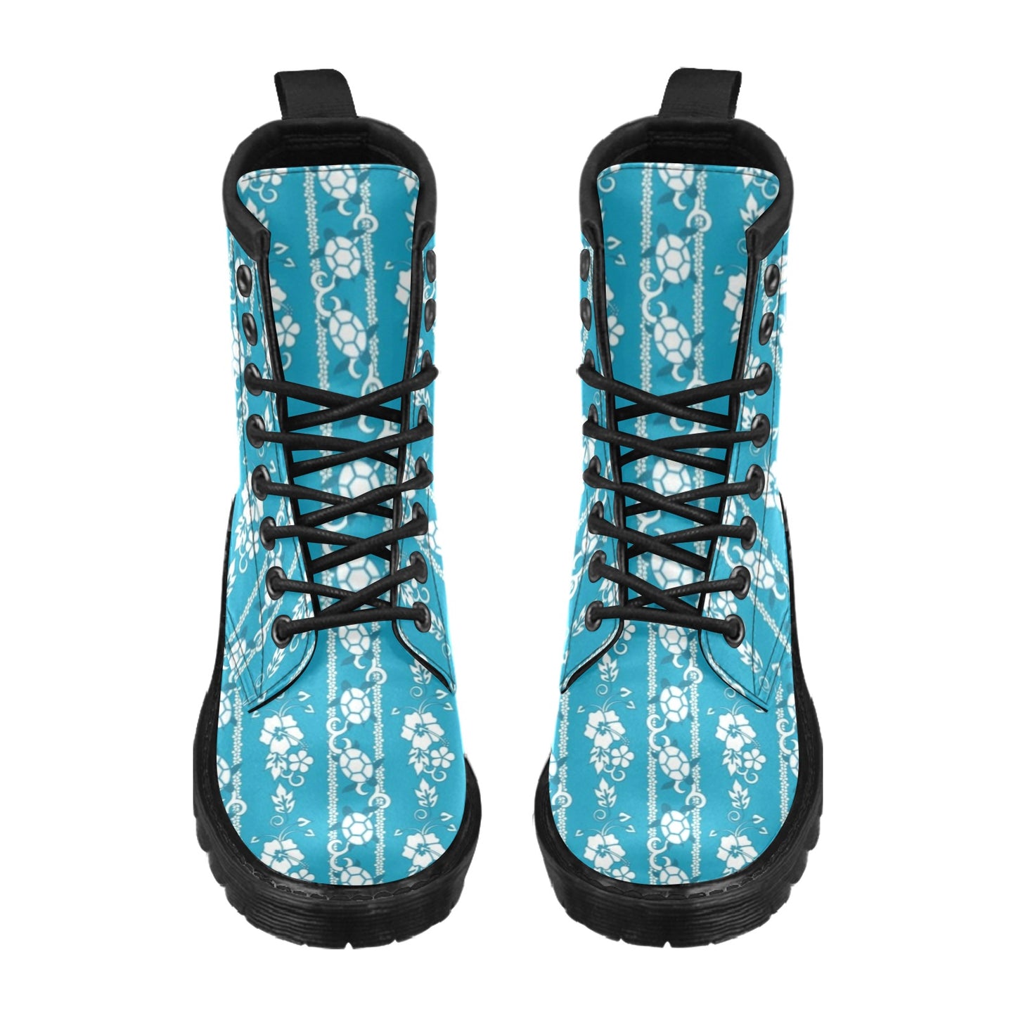 Hawaiian Themed Pattern Print Design H025 Women's Boots