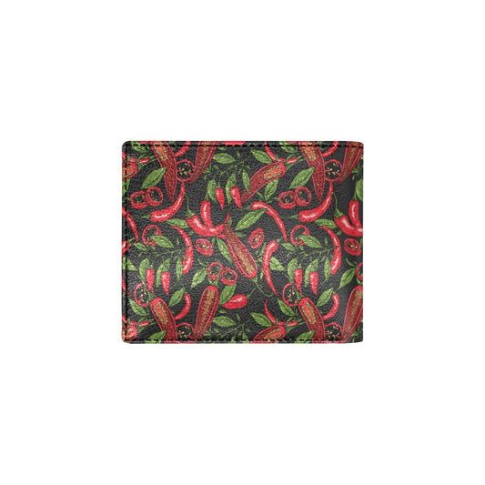 Chilli Pepper Pattern Print Design 02 Men's ID Card Wallet