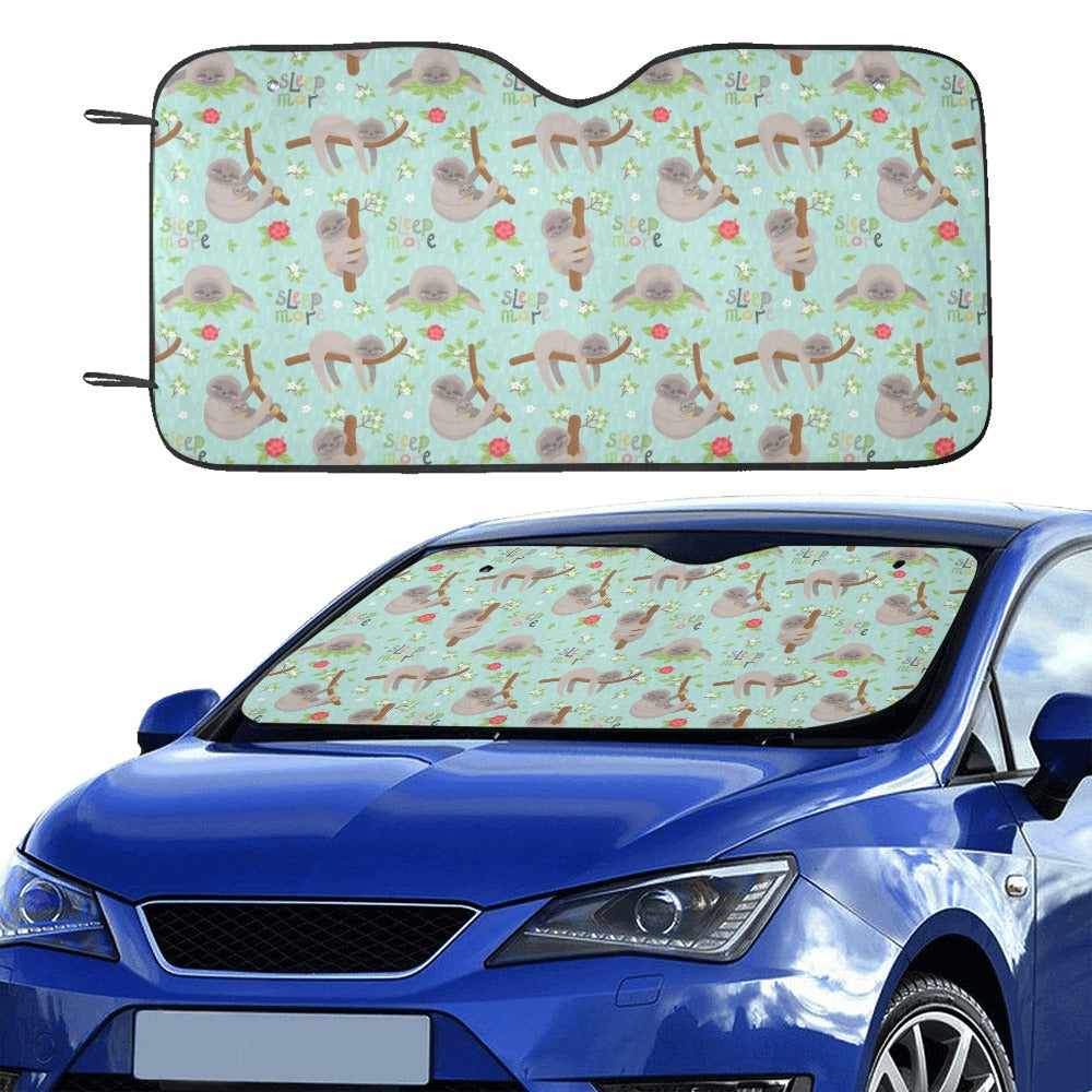 Sloth Print Design LKS305 Car front Windshield Sun Shade