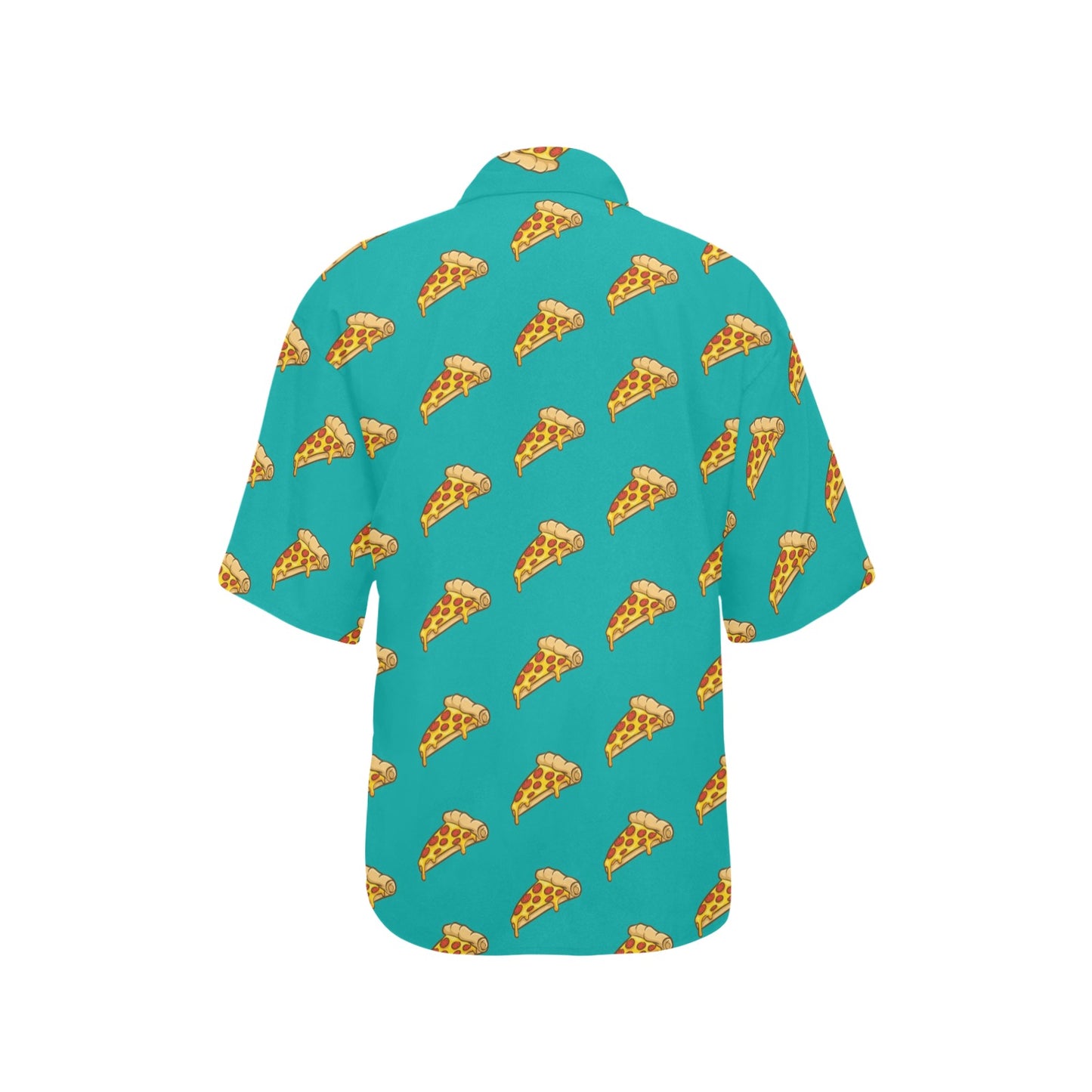 Pizza Pattern Print Design A03 Women's Hawaiian Shirt