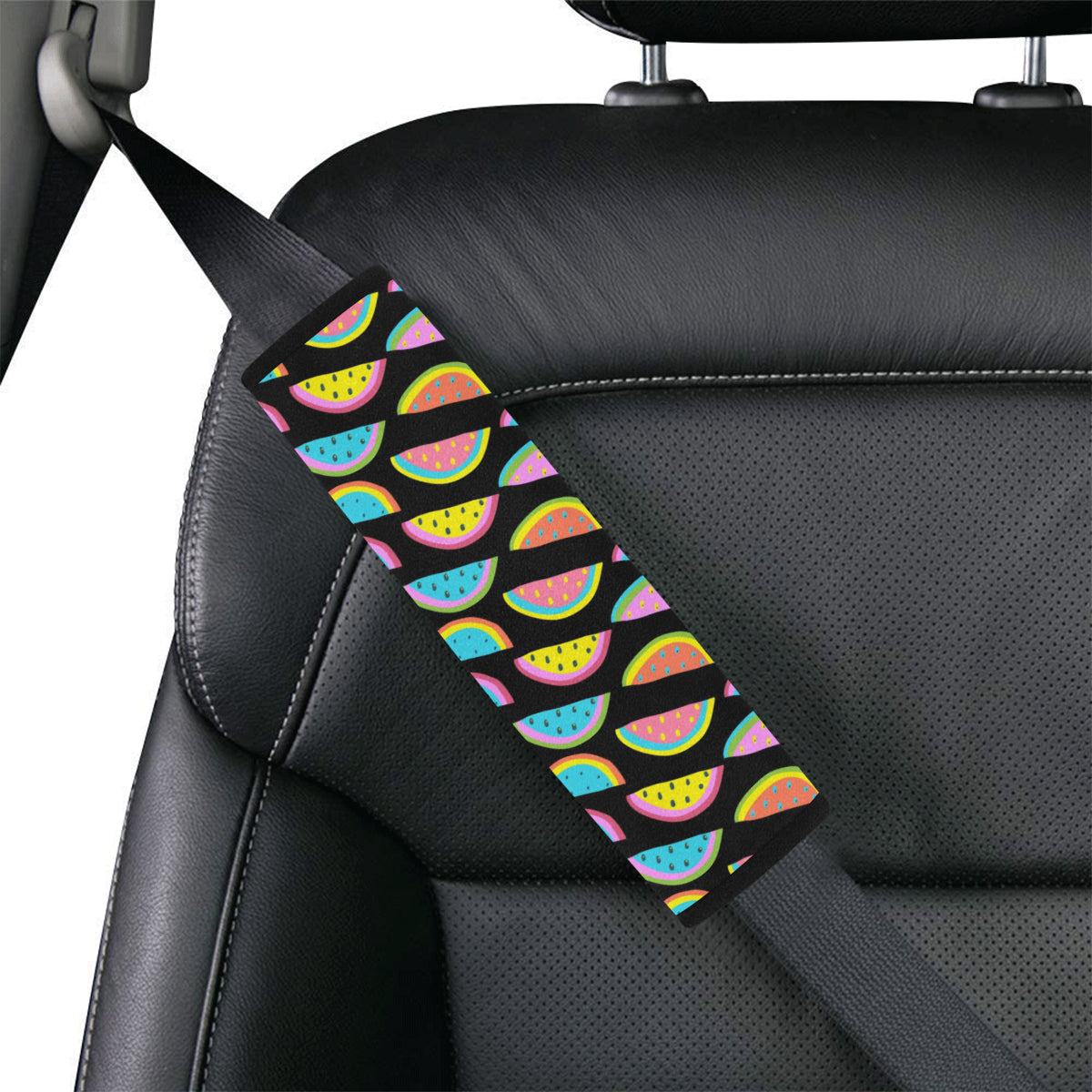 Watermelon Pattern Print Design WM08 Car Seat Belt Cover