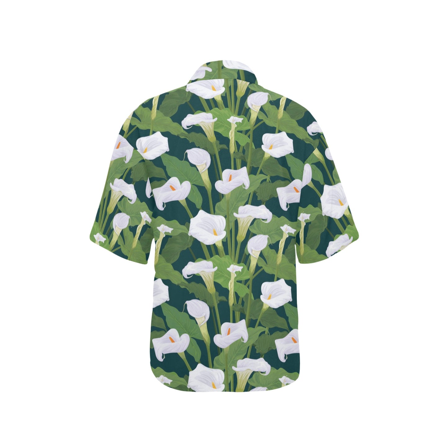 Lily Pattern Print Design 04 Women's Hawaiian Shirt