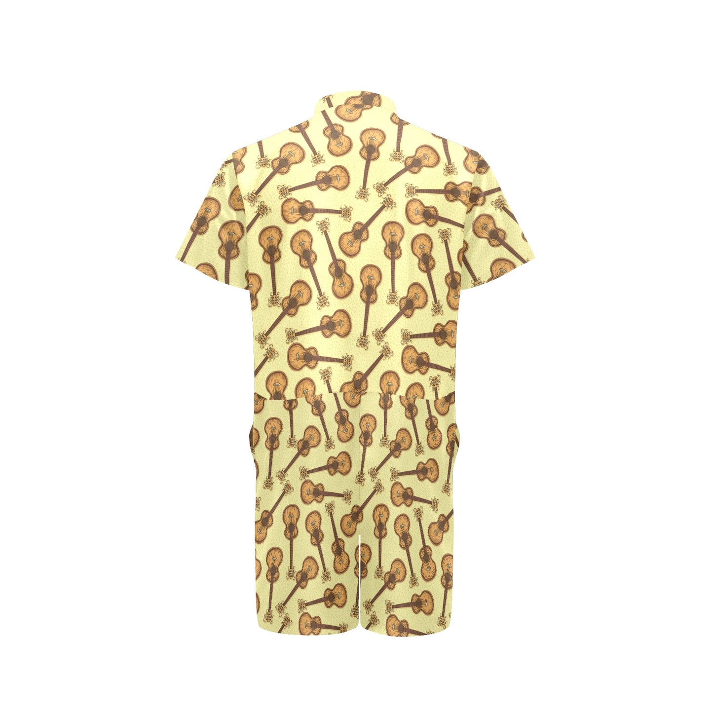 Acoustic Guitar Print Design LKS402 Men's Romper