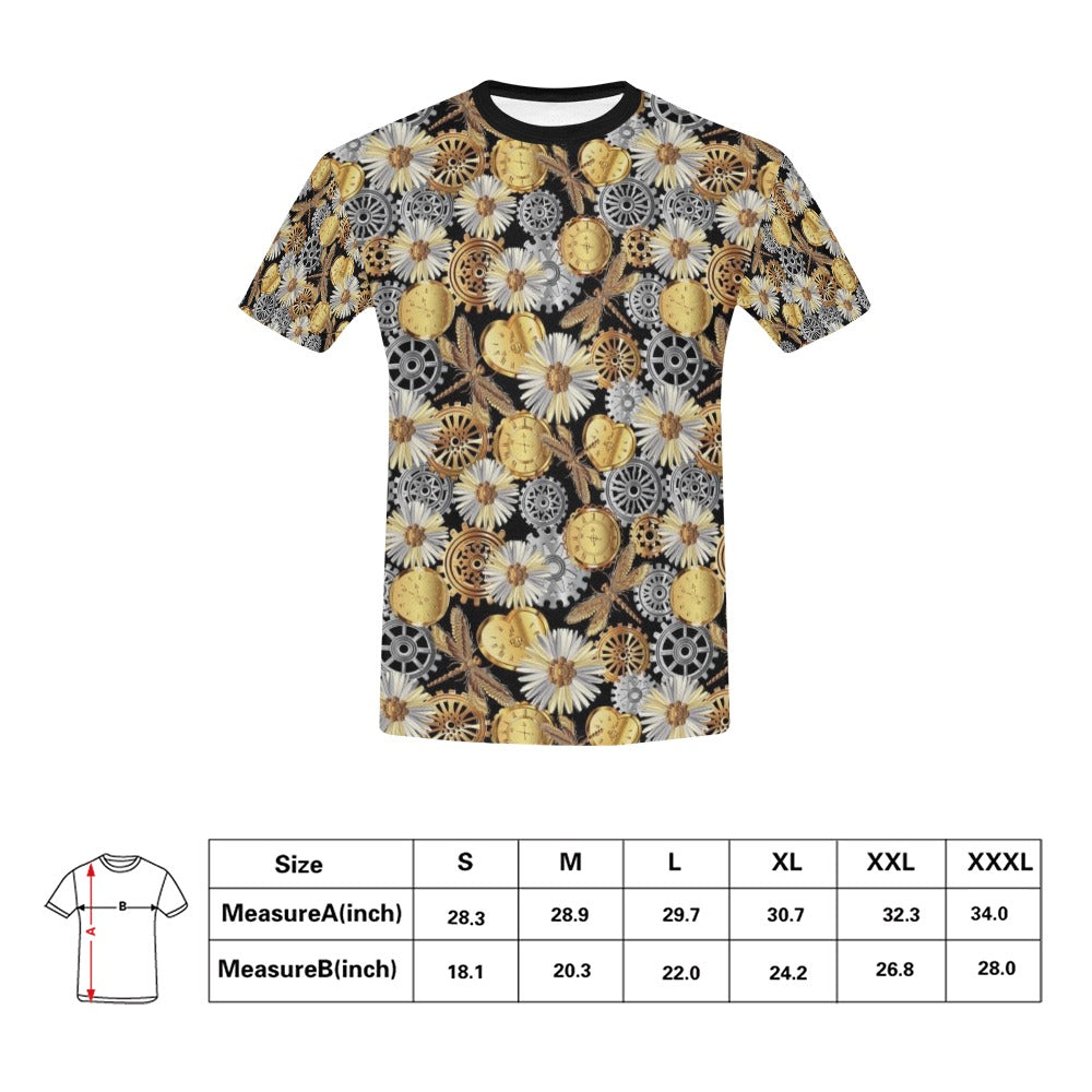 Steampunk Dragonfly Print Design LKS302 Men's All Over Print T-shirt