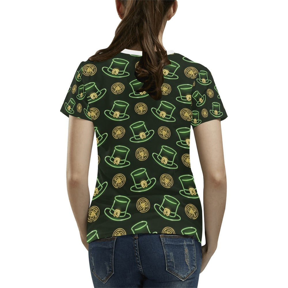 St Patricks Day Print Design LKS308 Women's T-shirt