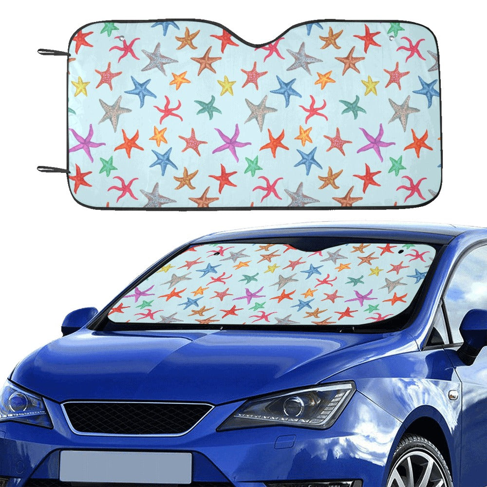 Starfish Print Design LKS402 Car front Windshield Sun Shade