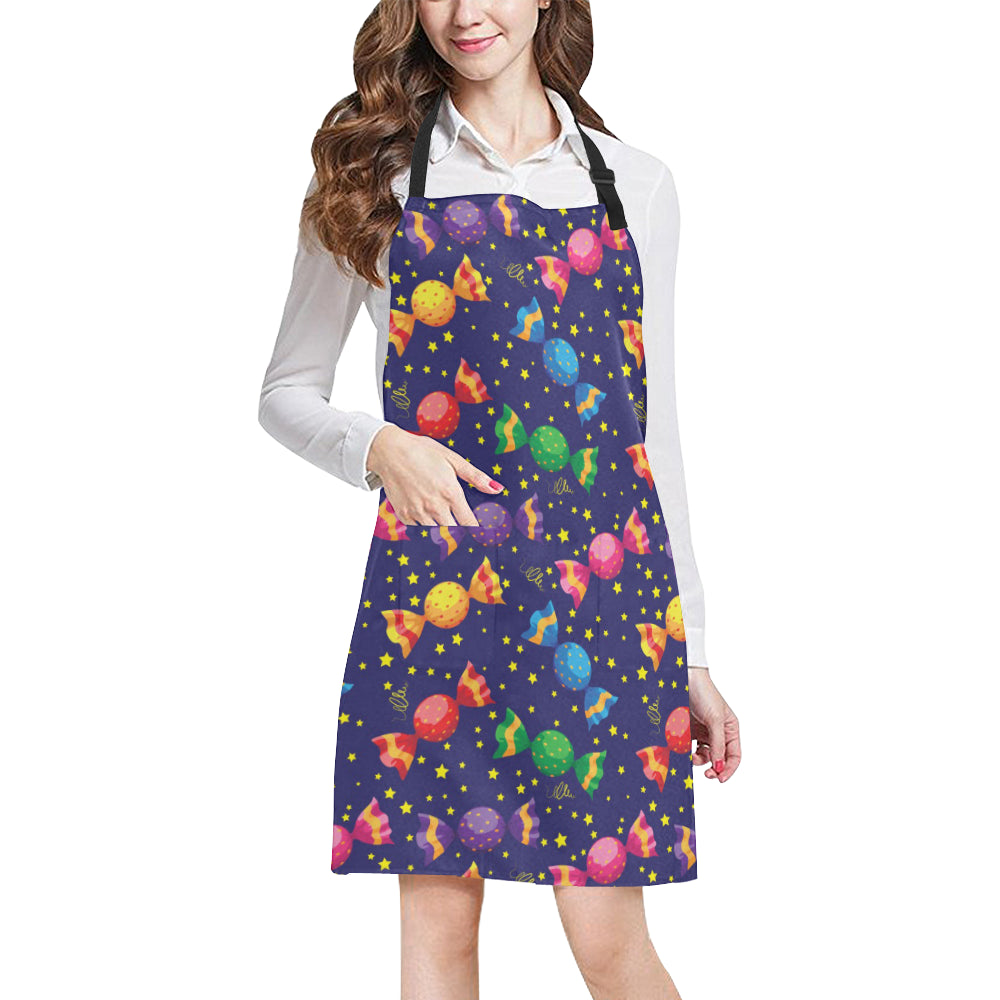 Candy Pattern Print Design CA06 Apron with Pocket