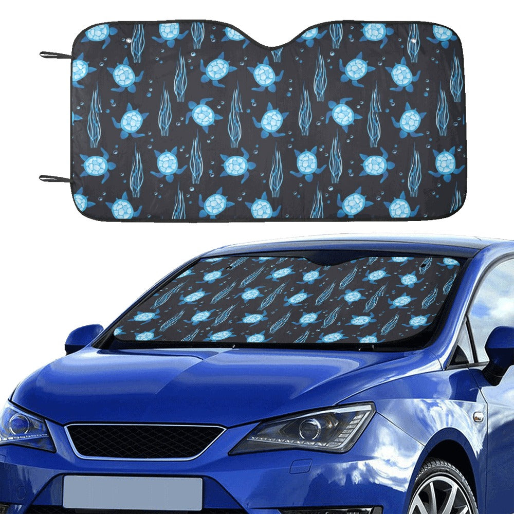 Sea Turtle Print Design LKS3013 Car front Windshield Sun Shade