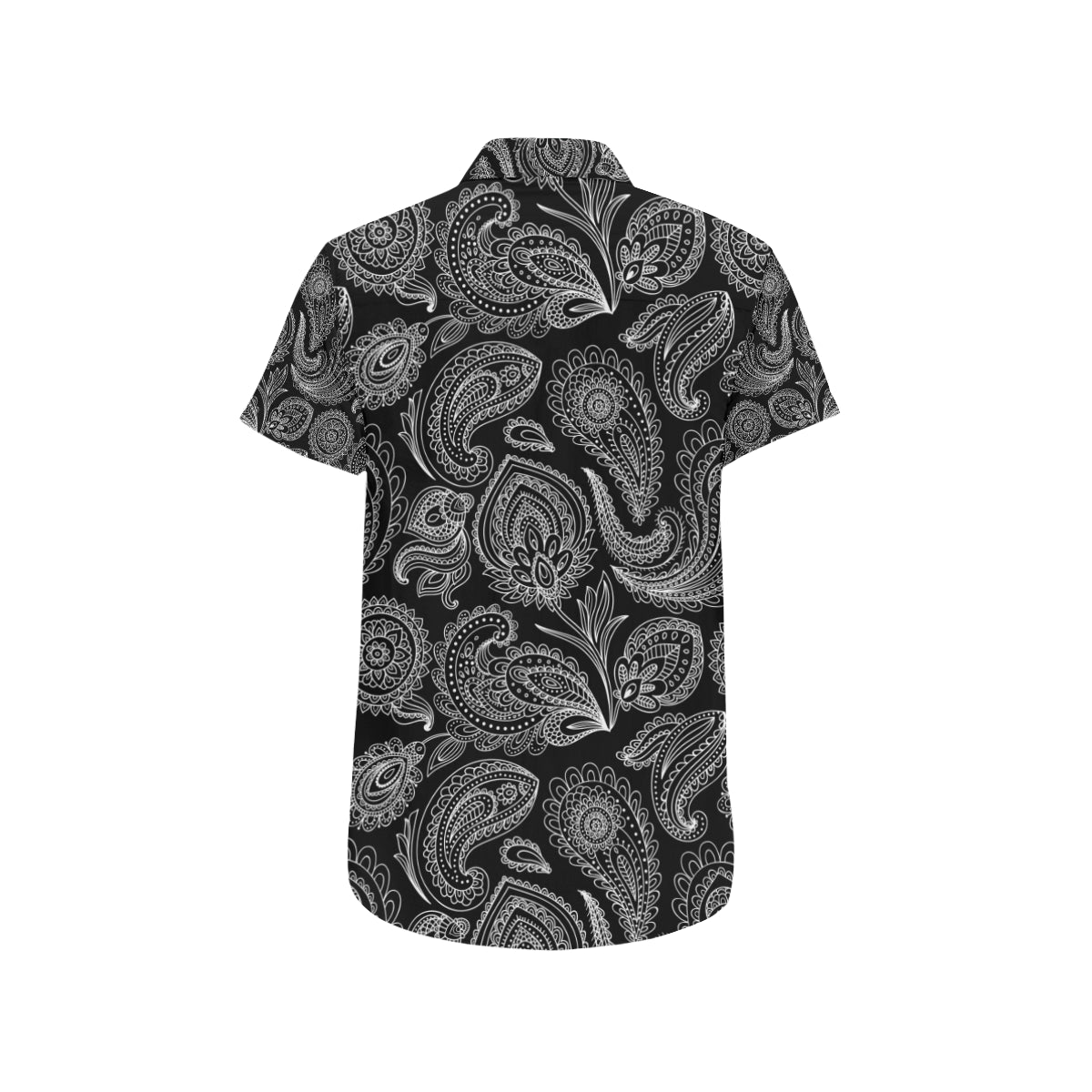 Paisley Pattern Print Design A04 Men's Short Sleeve Button Up Shirt