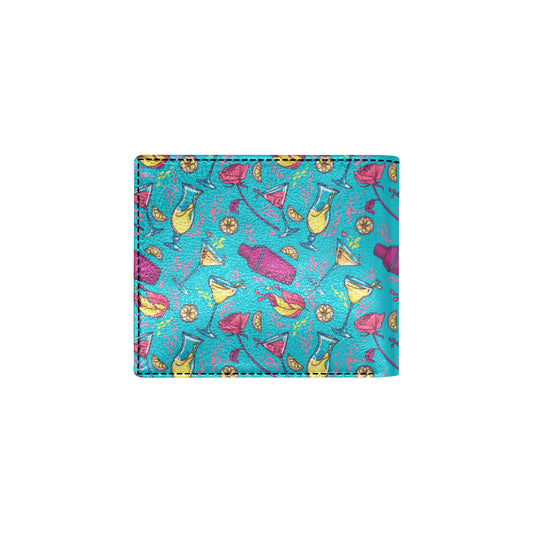 Cocktail Pattern Print Design 03 Men's ID Card Wallet
