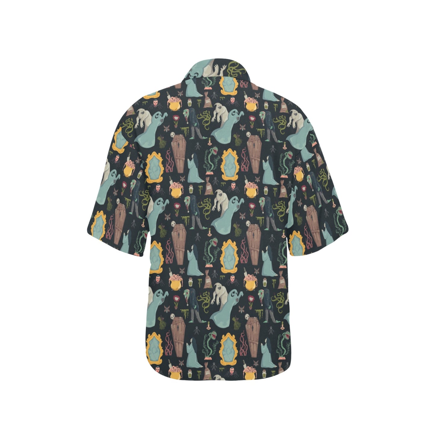 Creepy Print Design LKS303 Women's Hawaiian Shirt