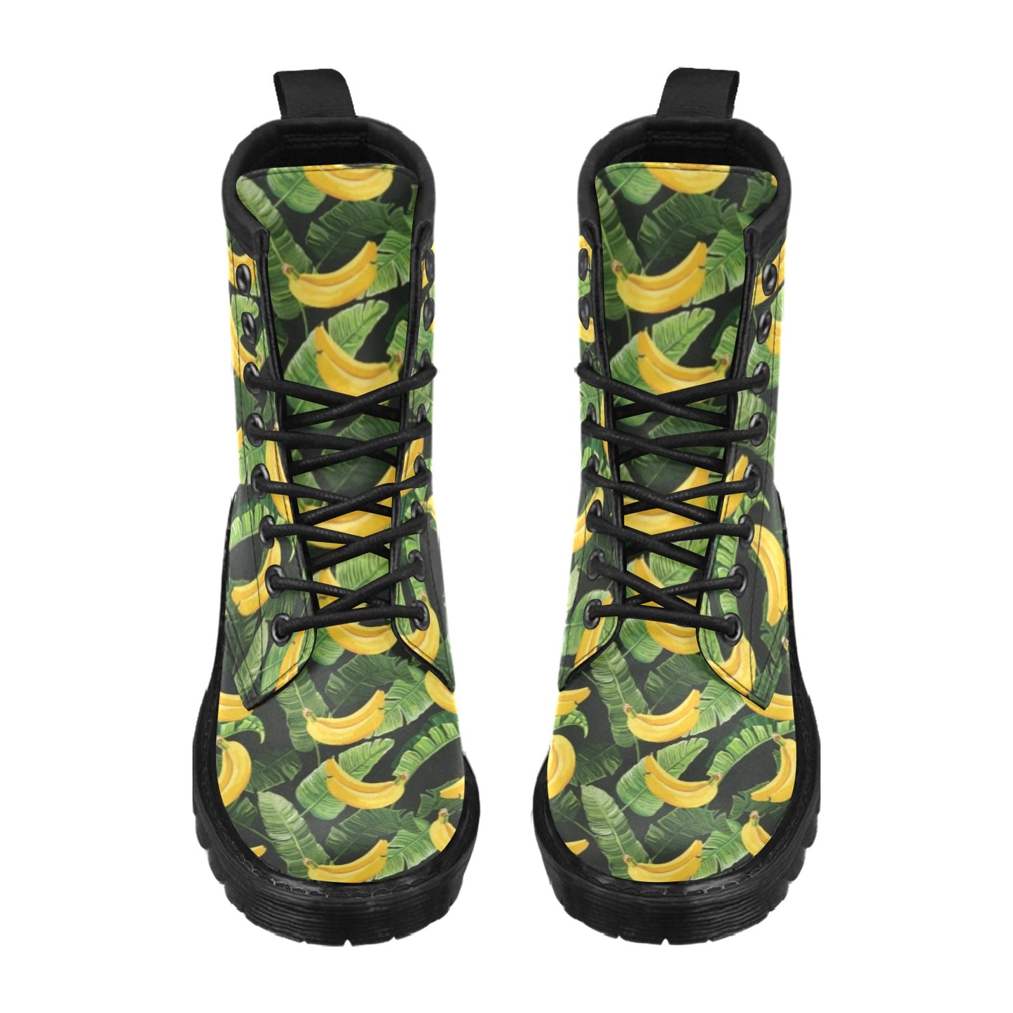 Banana Pattern Print Design BA01 Women's Boots